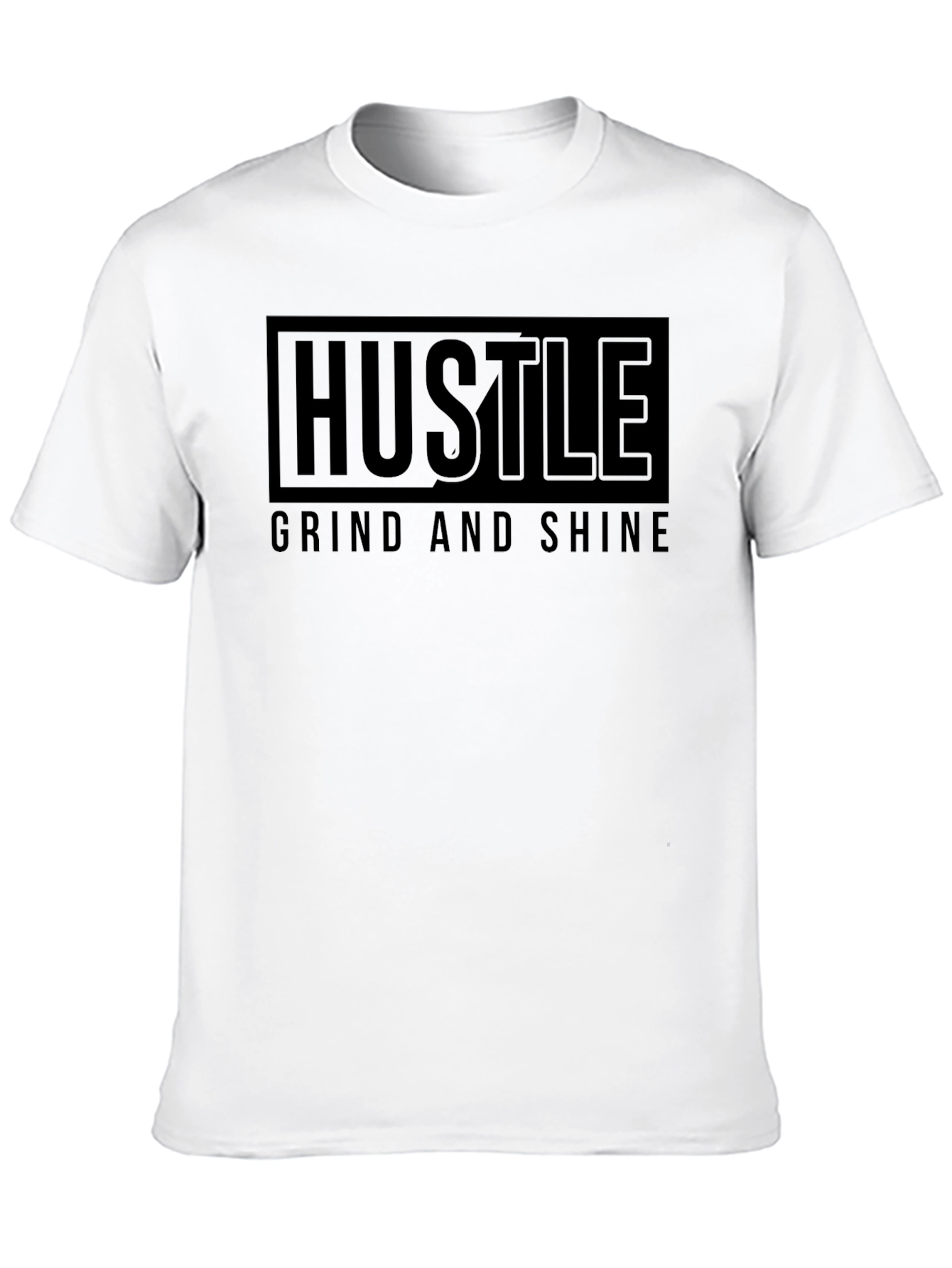 Hustle Grind & Shine Black T-Shirt