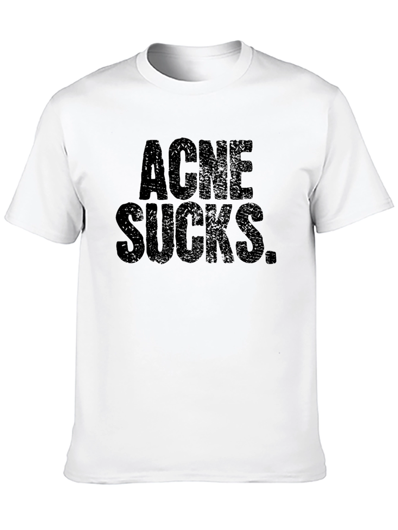 Acne Sucks Black Graphic Tee