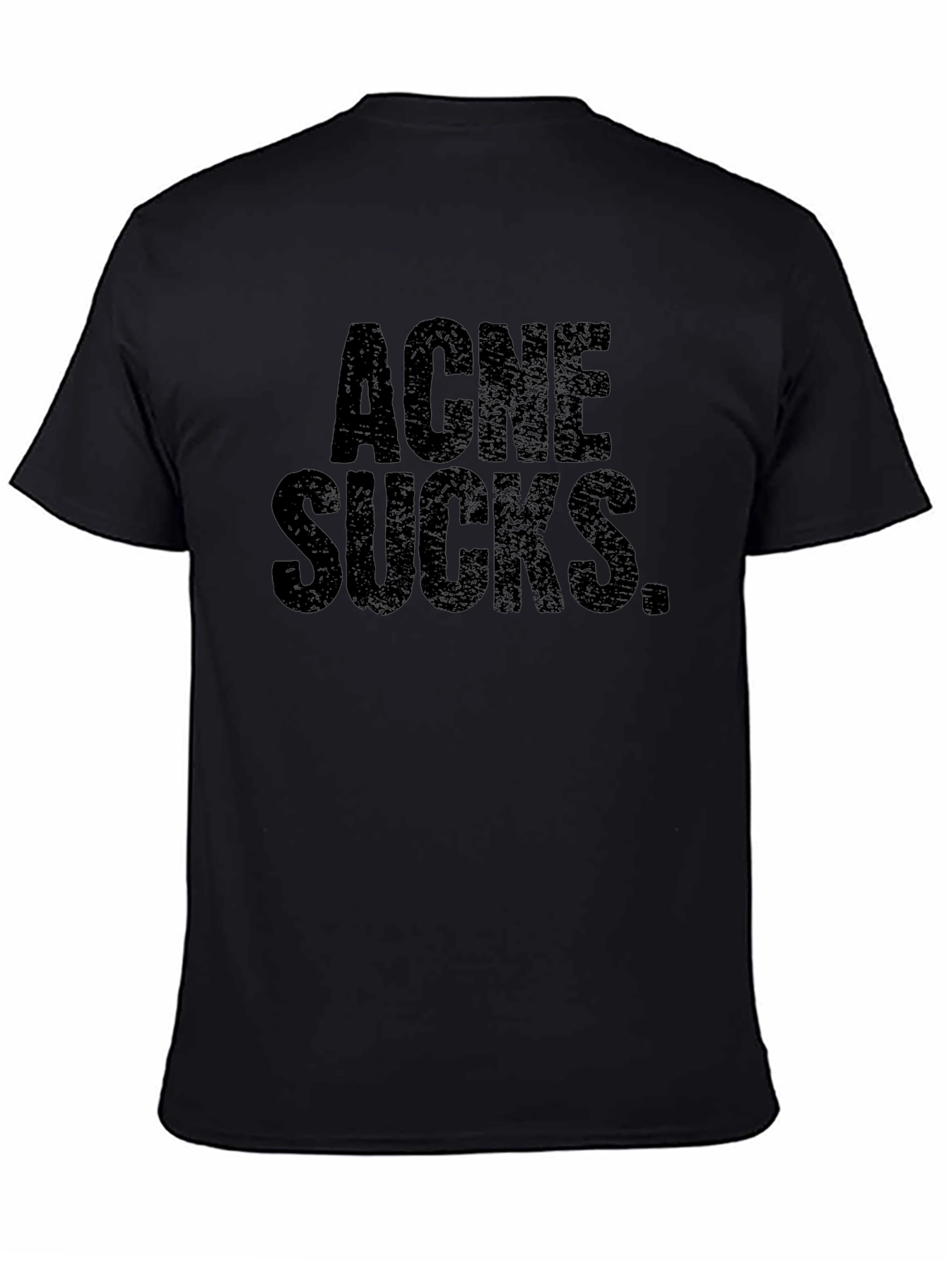 Acne Sucks Black Graphic Tee