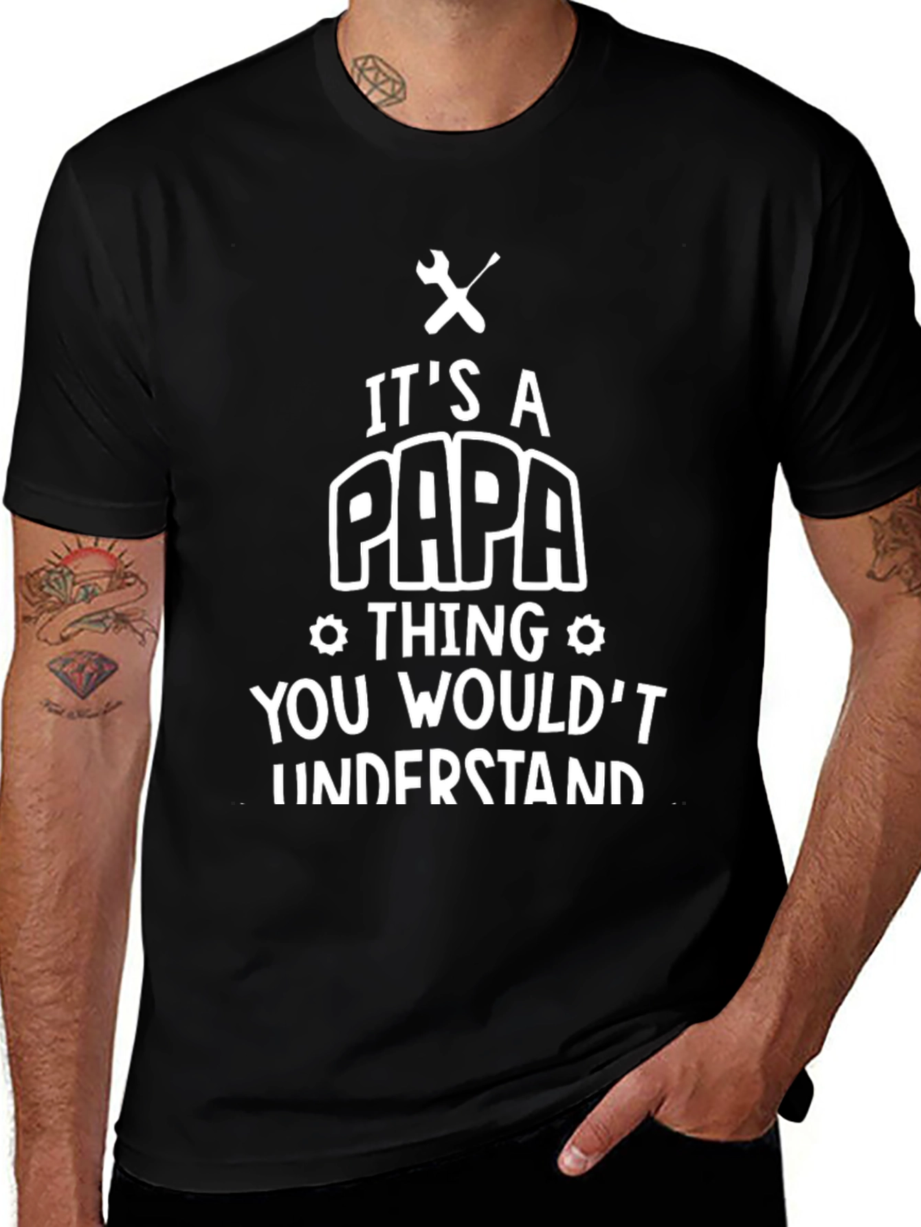 Its A Papa Thing Mens Black T-Shirt