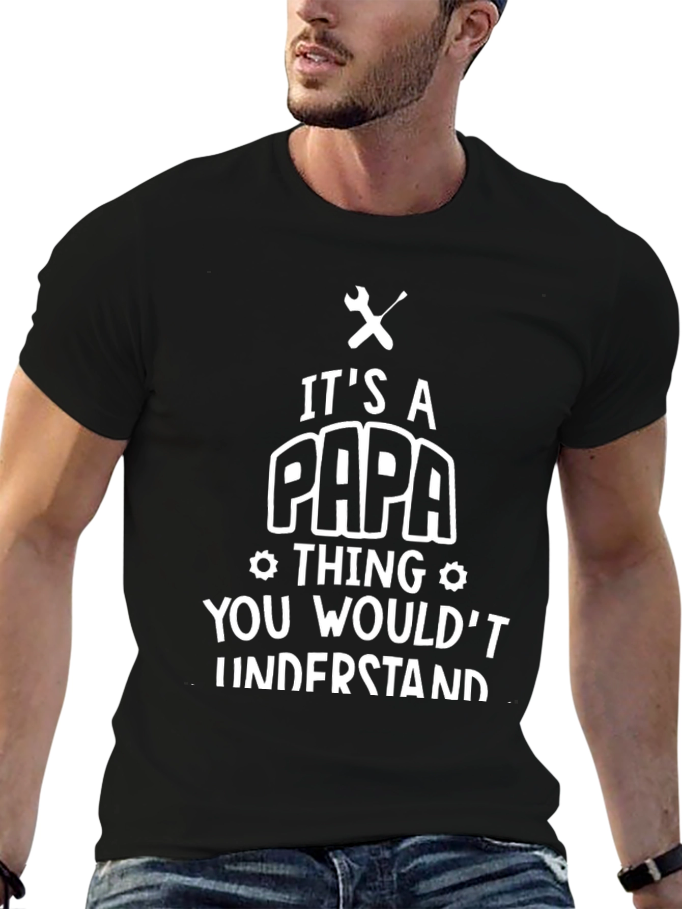 Its A Papa Thing Mens Black T-Shirt