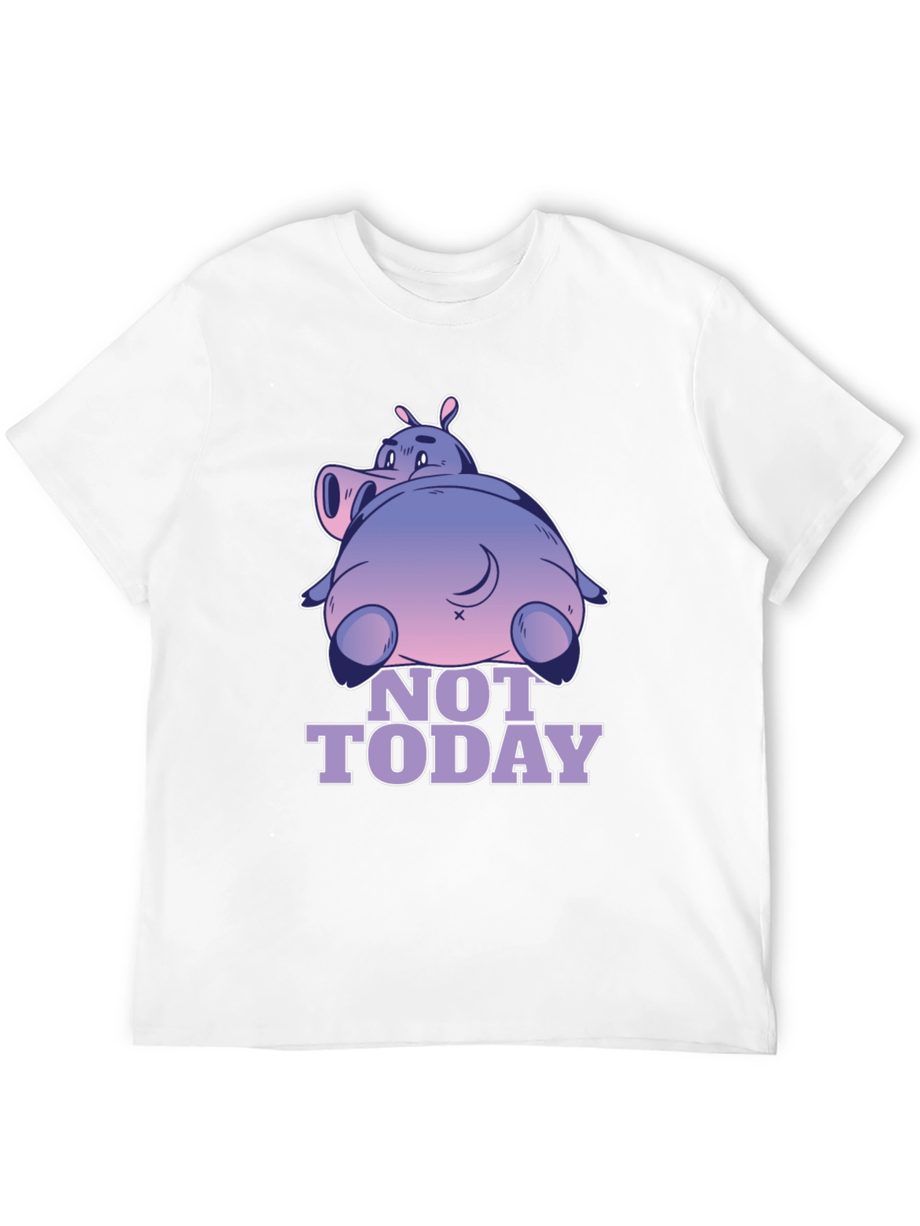 Not Today Hippo T-Shirt - Relaxed Fit