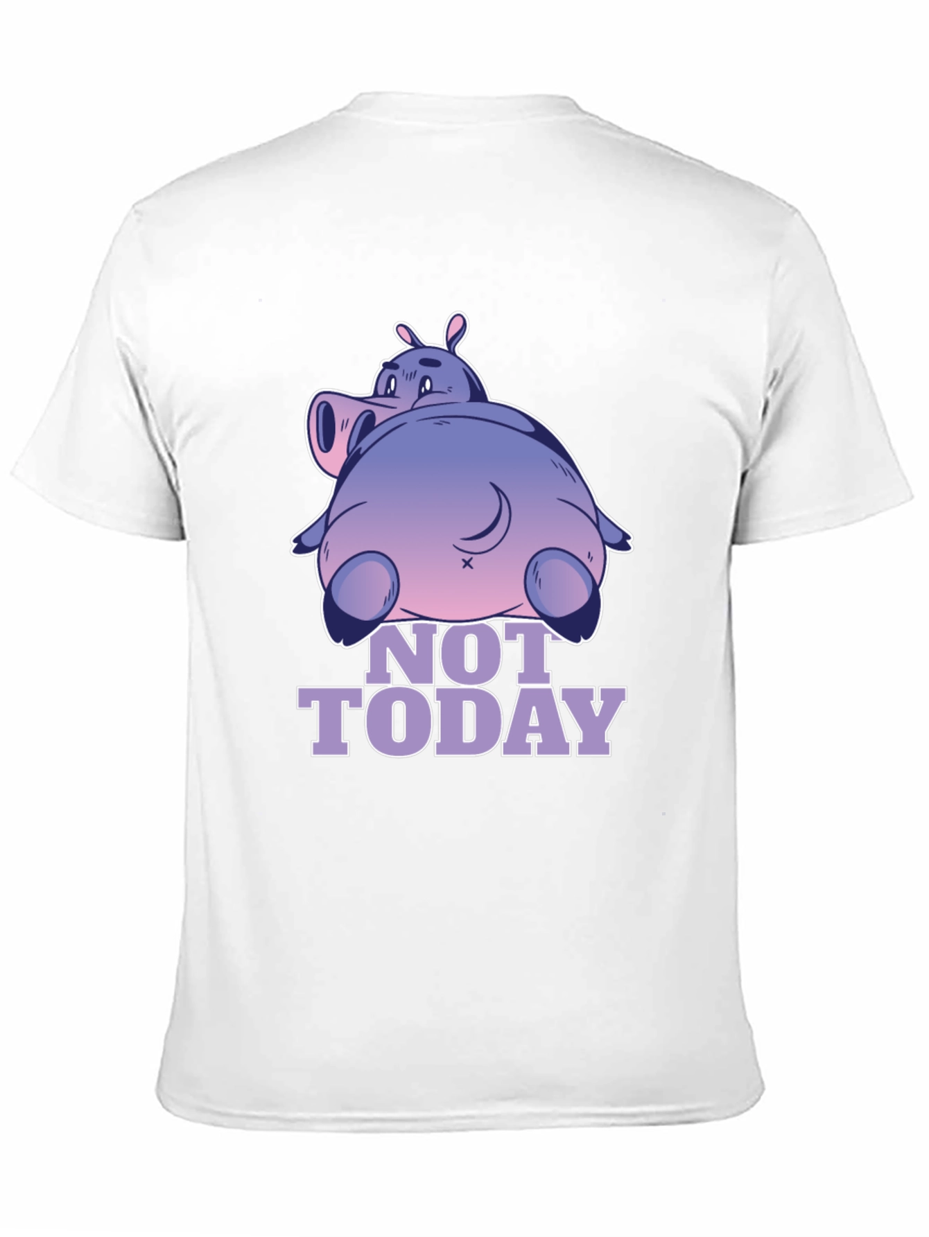 Not Today Hippo T-Shirt - Relaxed Fit