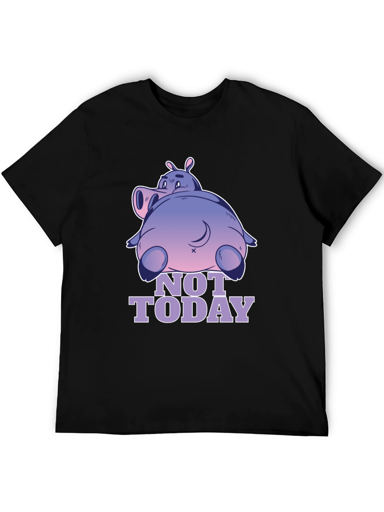 Not Today Hippo T-Shirt - Relaxed Fit