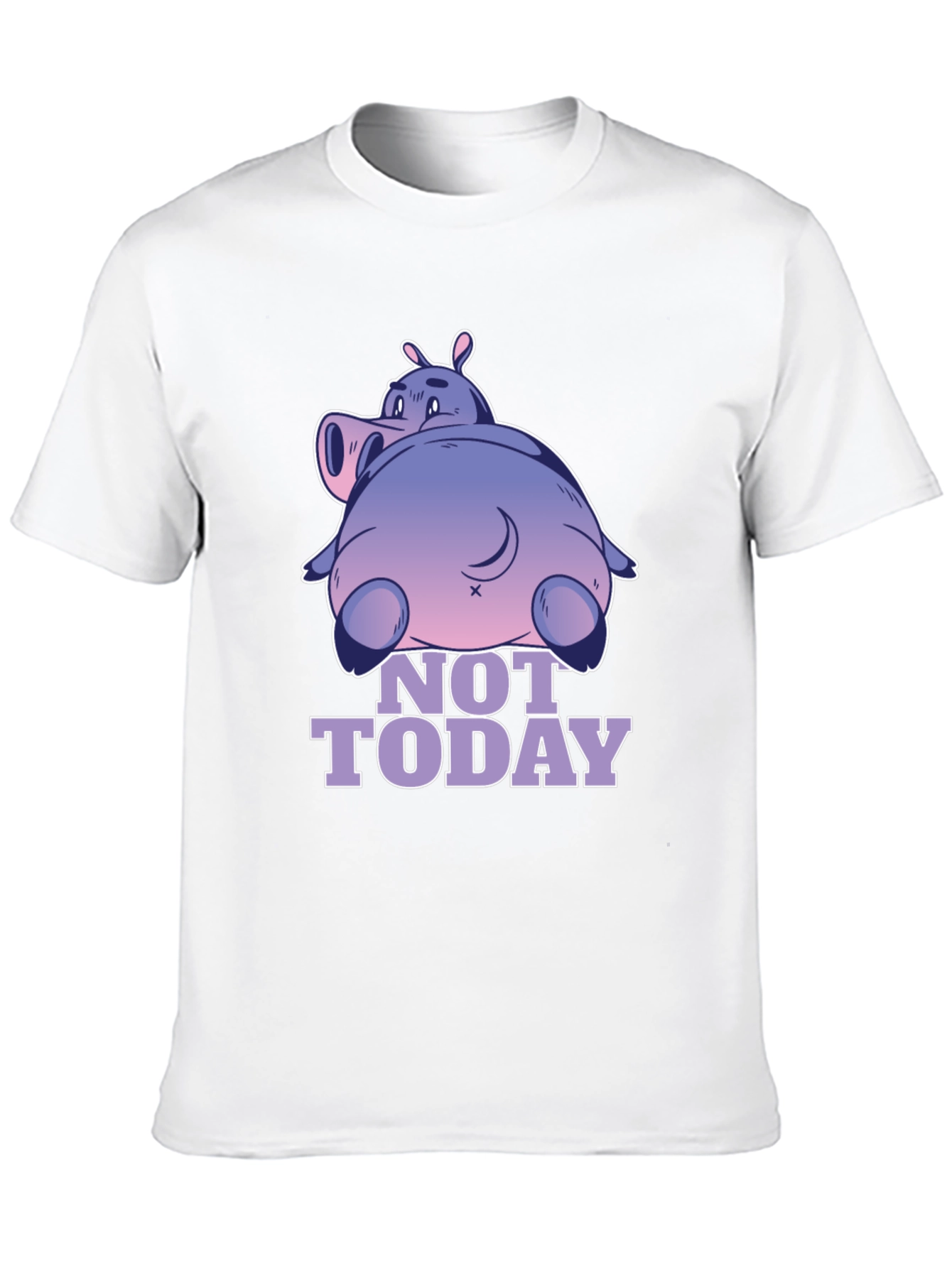 Not Today Hippo T-Shirt - Relaxed Fit