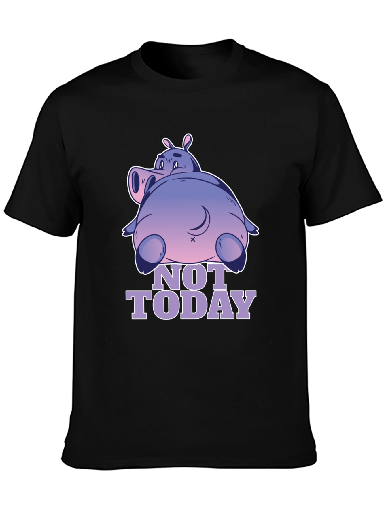 Not Today Hippo T-Shirt - Relaxed Fit