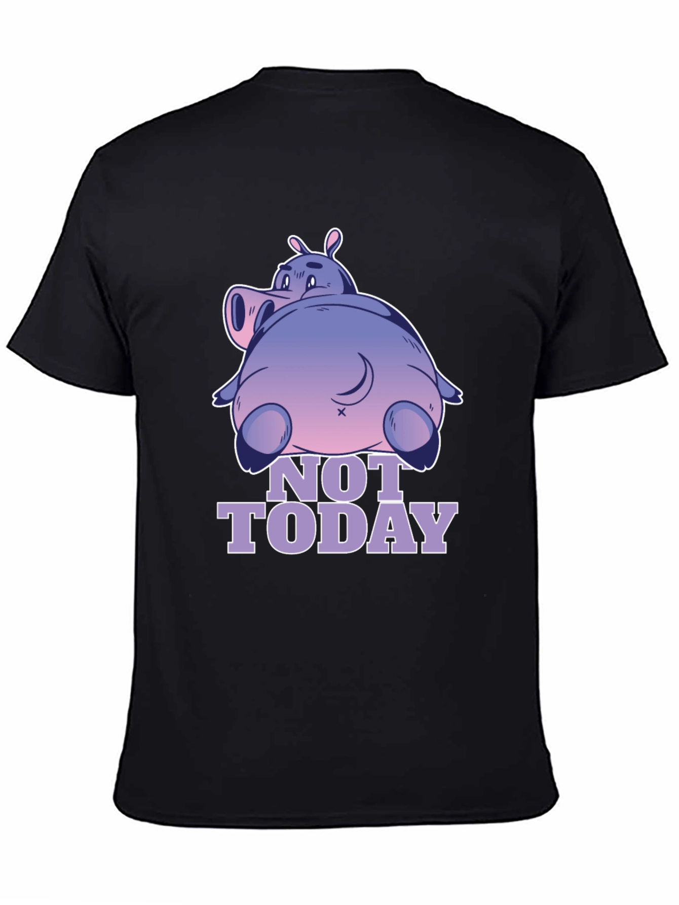 Not Today Hippo T-Shirt - Relaxed Fit