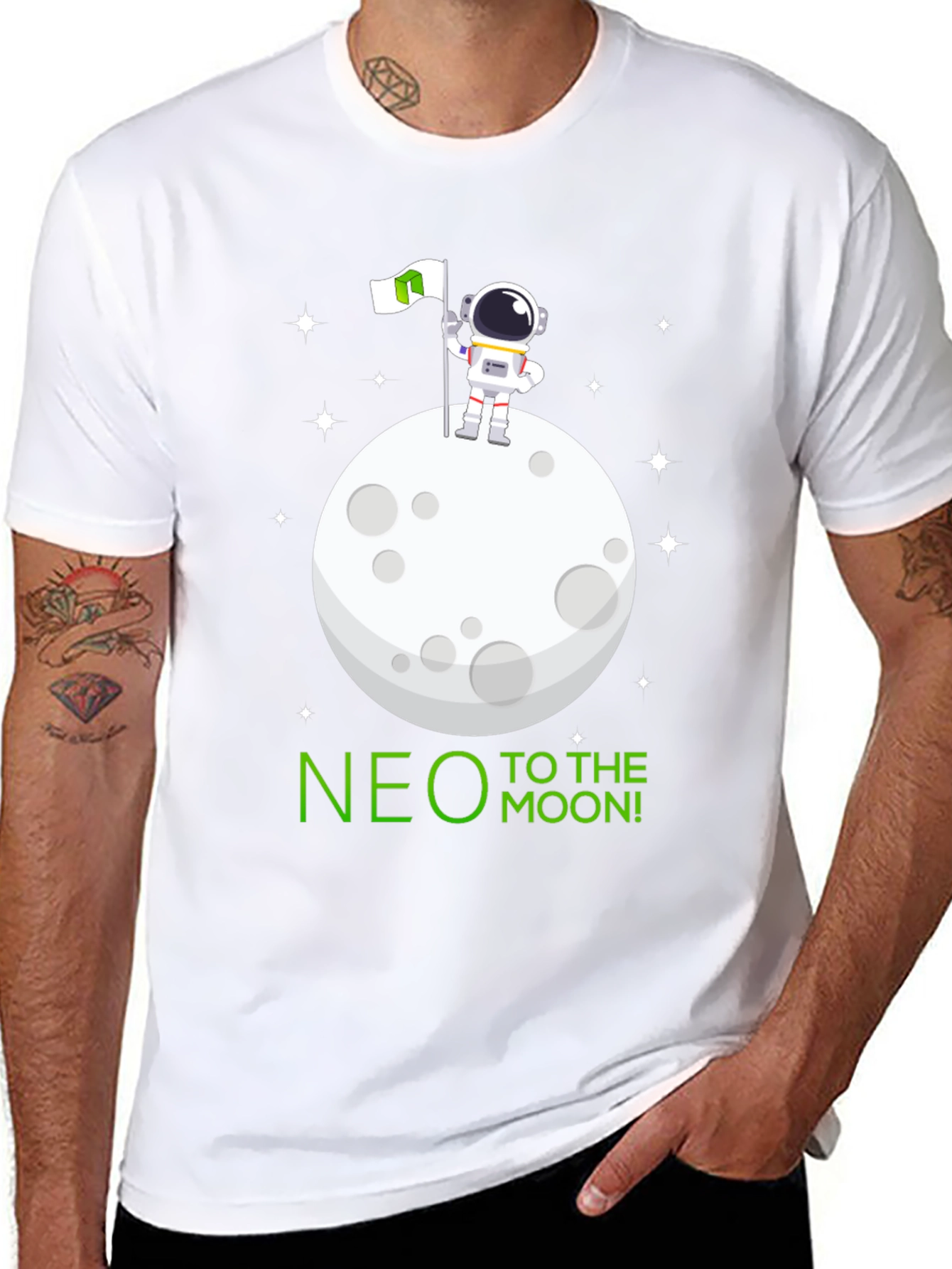 NEO to the Moon T-Shirt - Astronaut Design