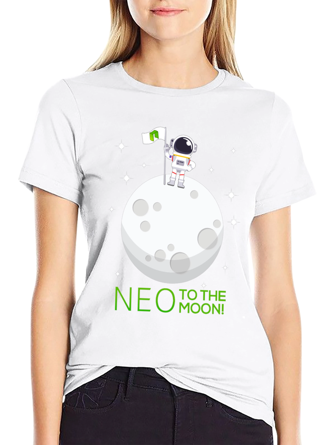NEO to the Moon T-Shirt - Astronaut Design