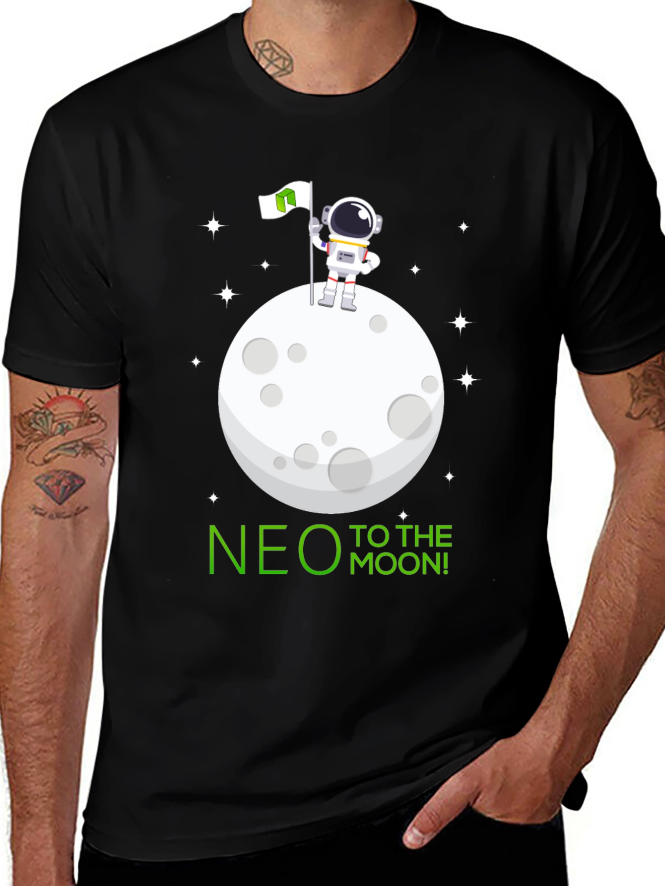 NEO to the Moon T-Shirt - Astronaut Design