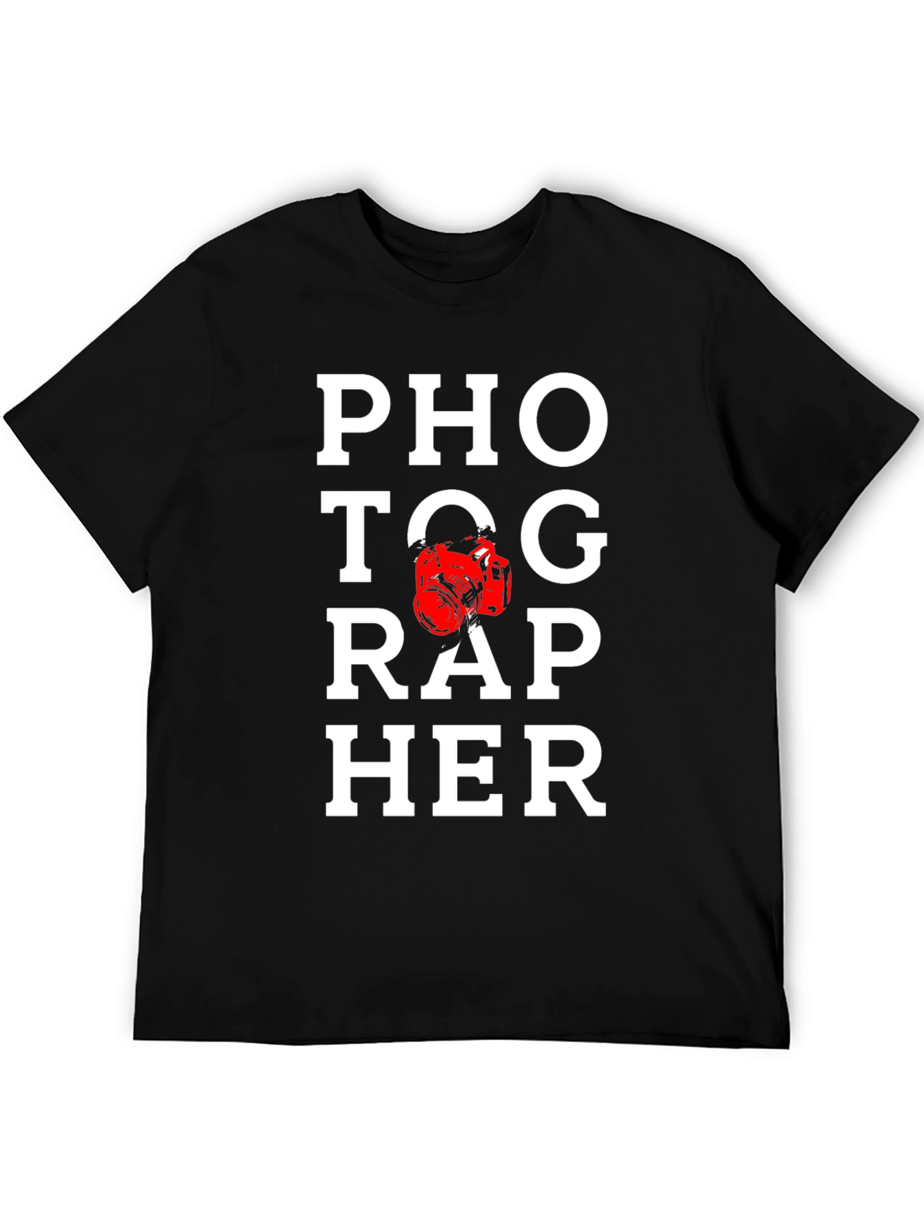 Photographer Graphic Tee - Black