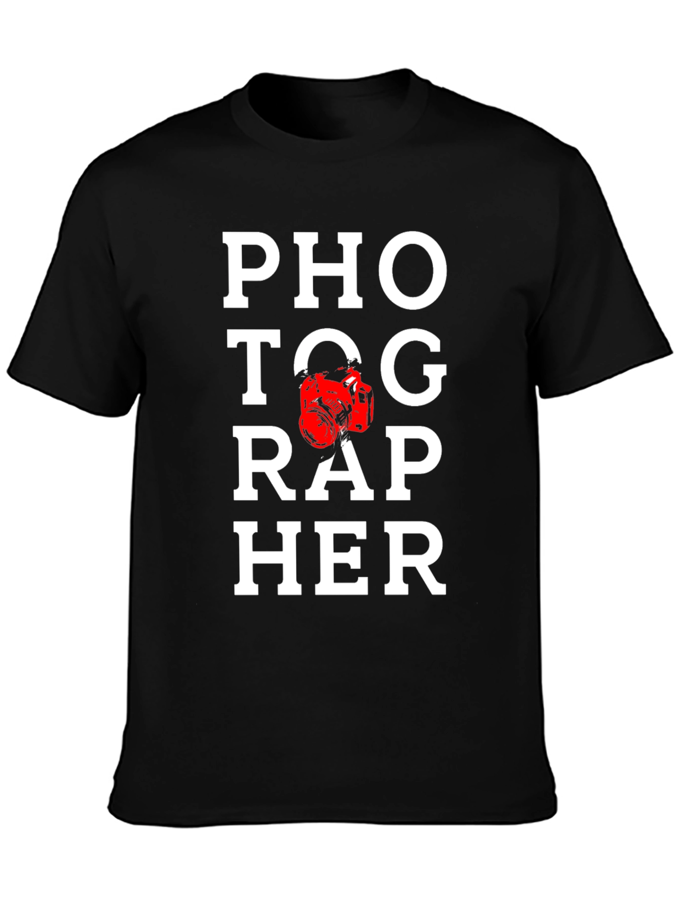 Photographer Graphic Tee - Black