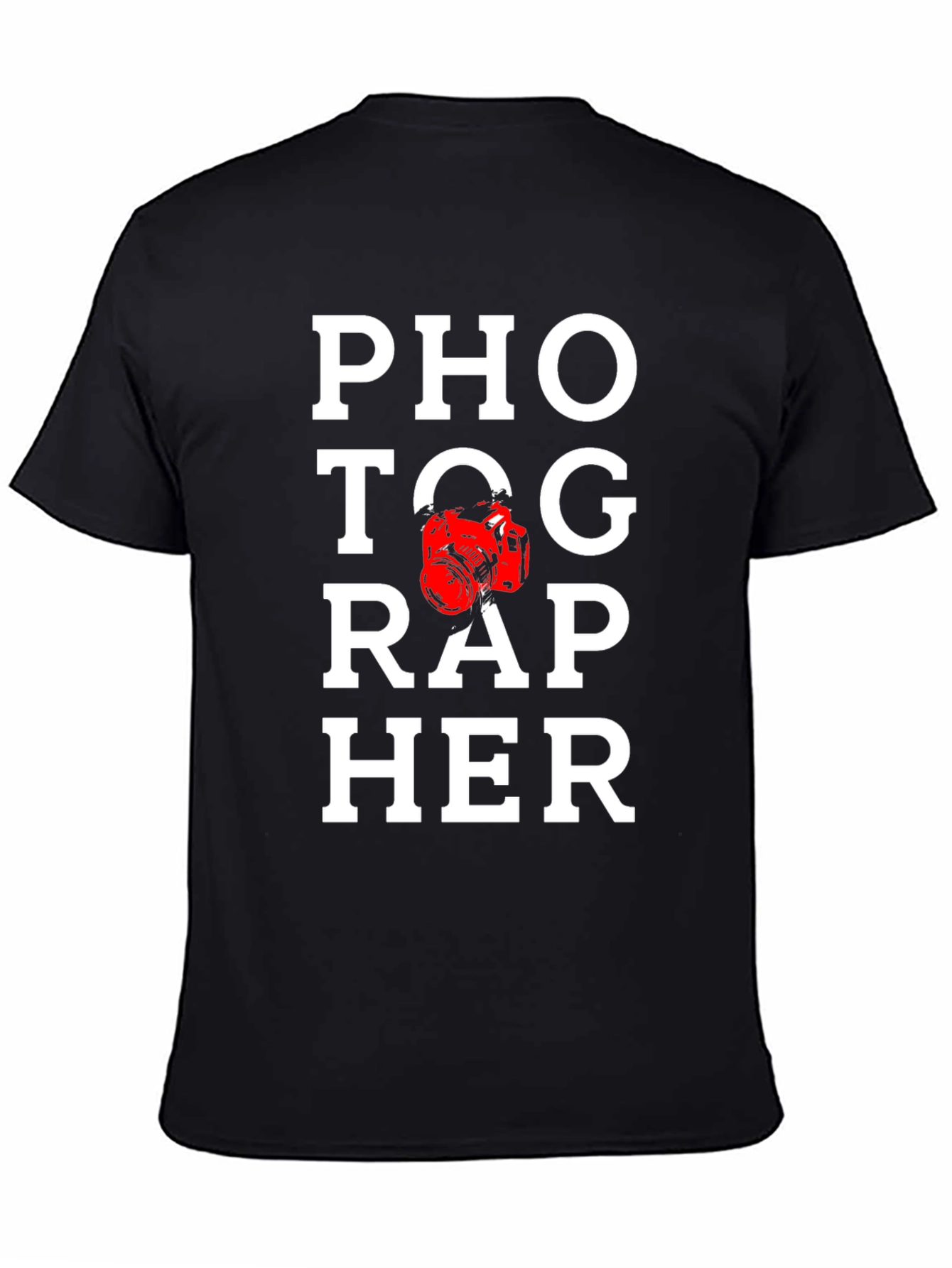 Photographer Graphic Tee - Black