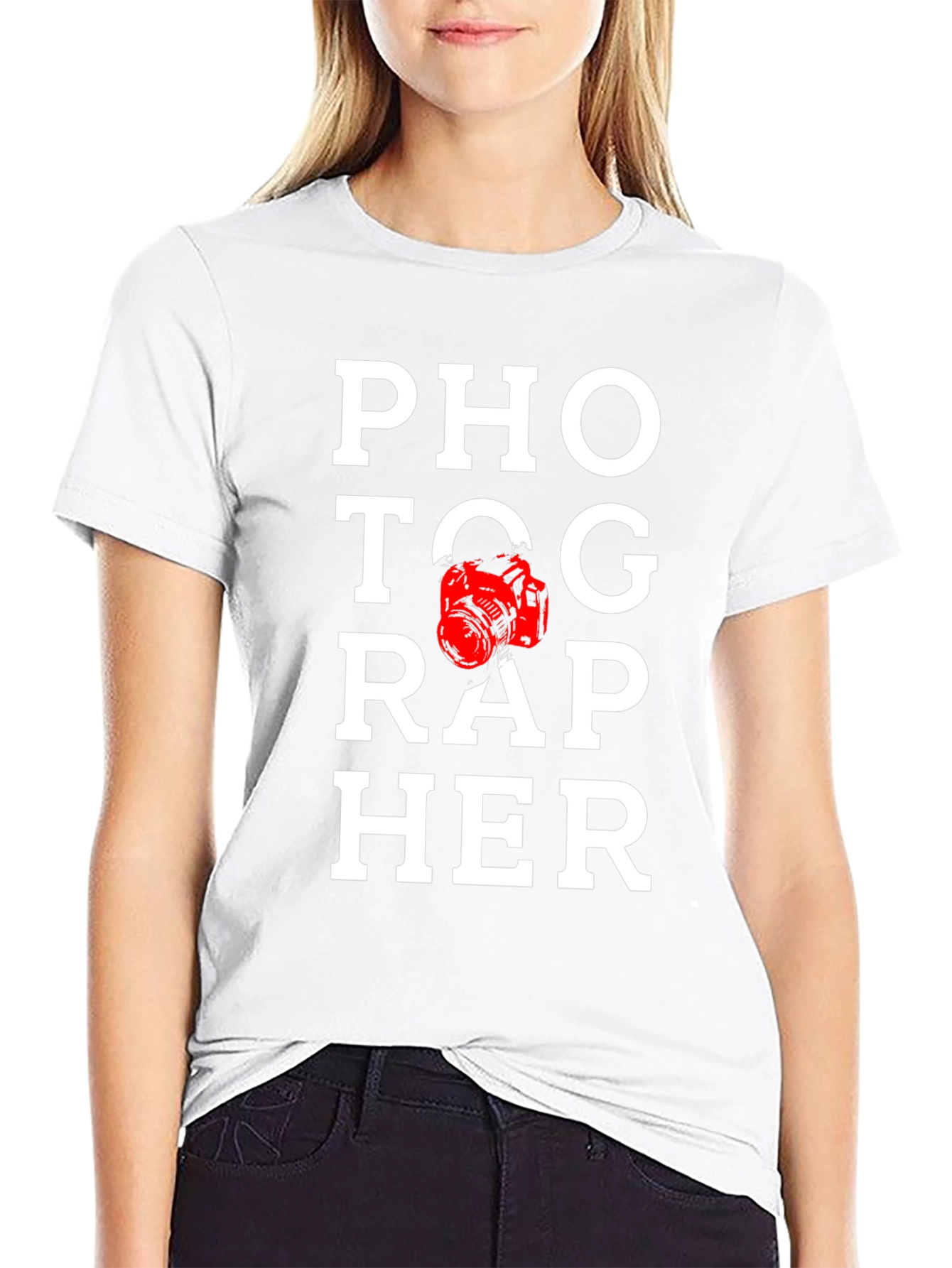 Photographer Graphic Tee - Black
