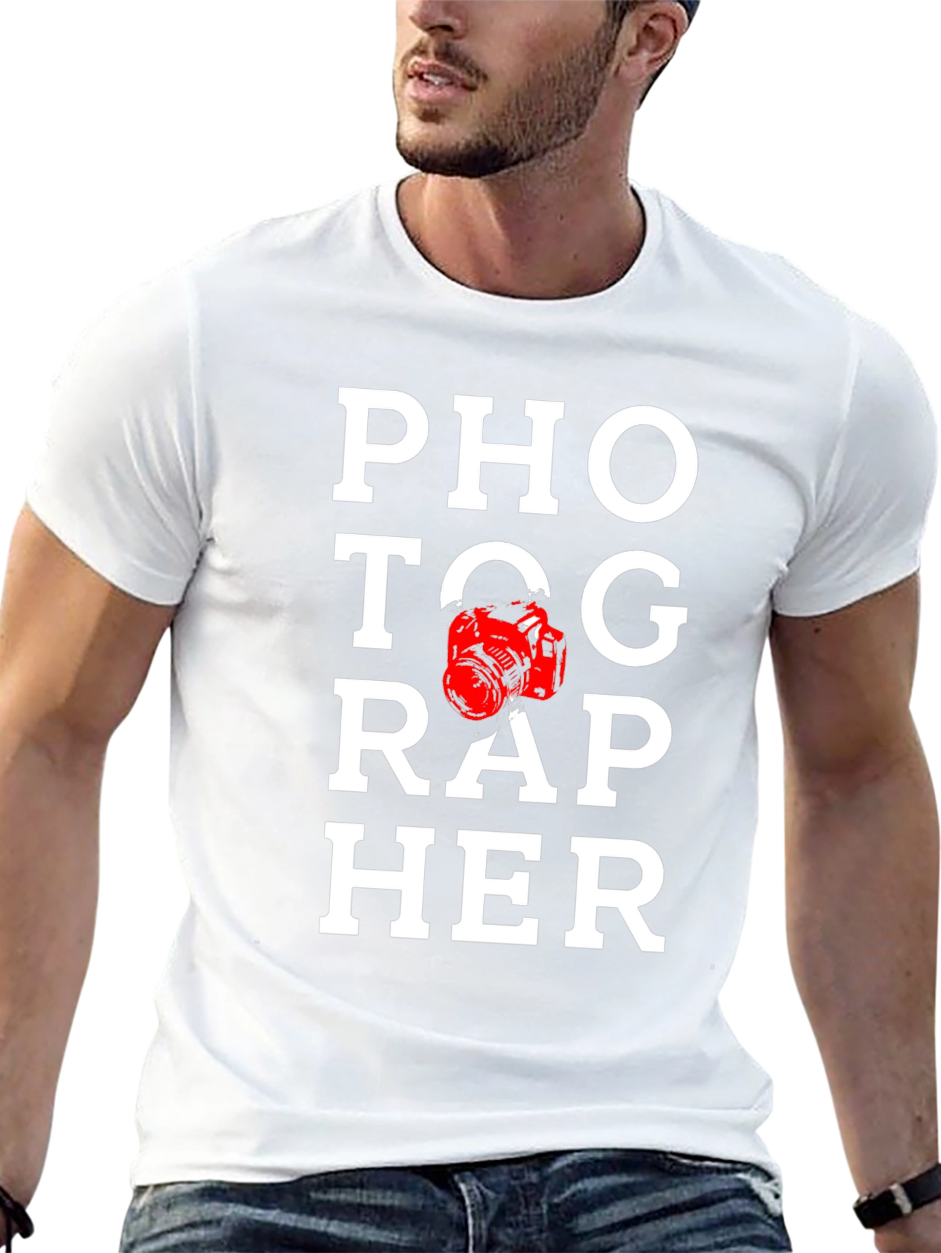 Photographer Graphic Tee - Black