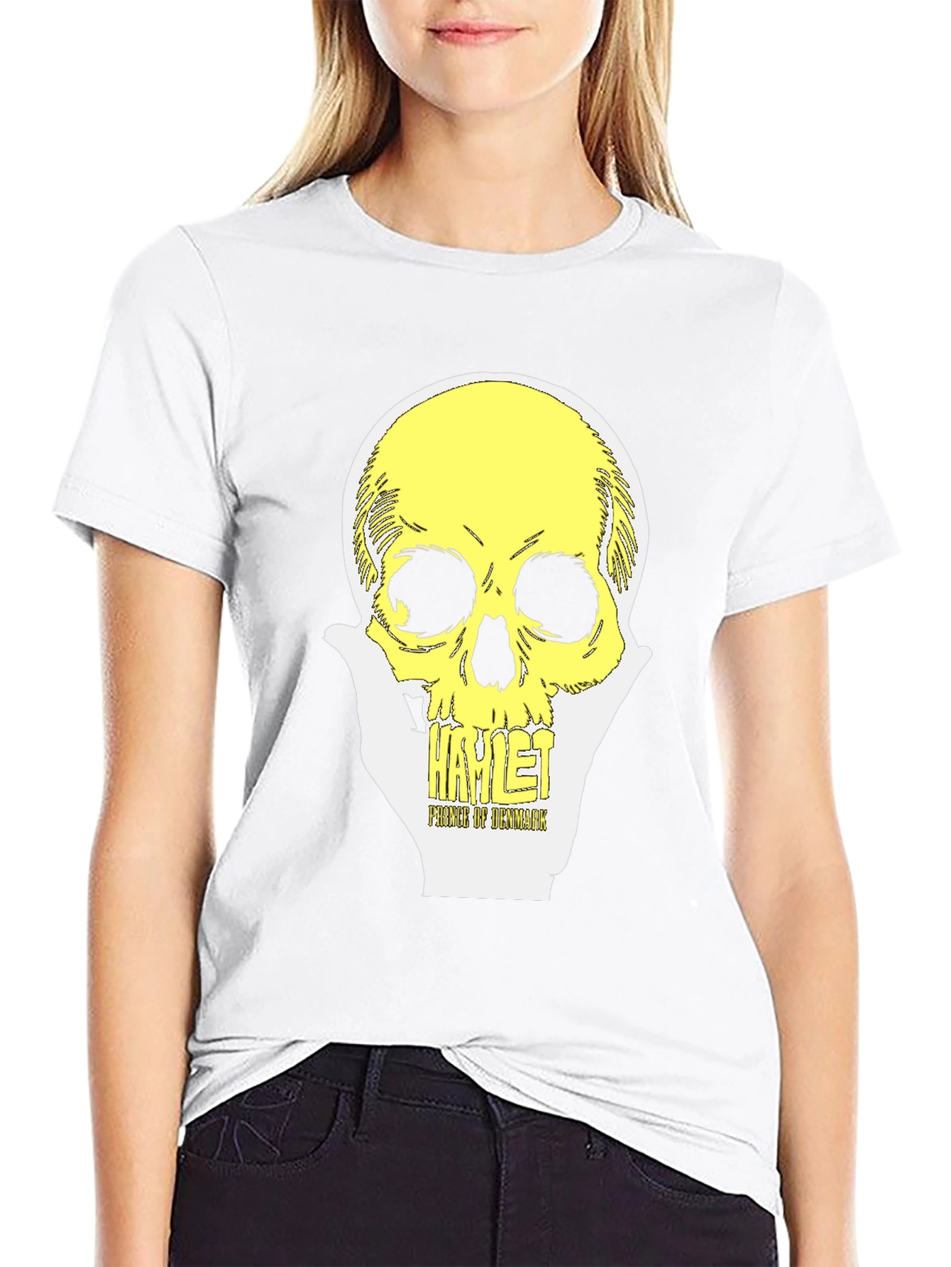 Hamlet Prince of Denmark Skull Graphic Tee