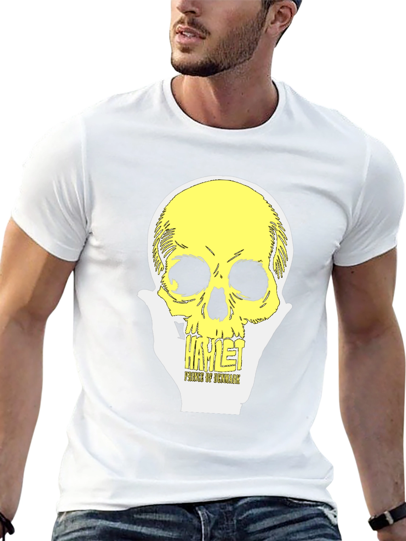 Hamlet Prince of Denmark Skull Graphic Tee