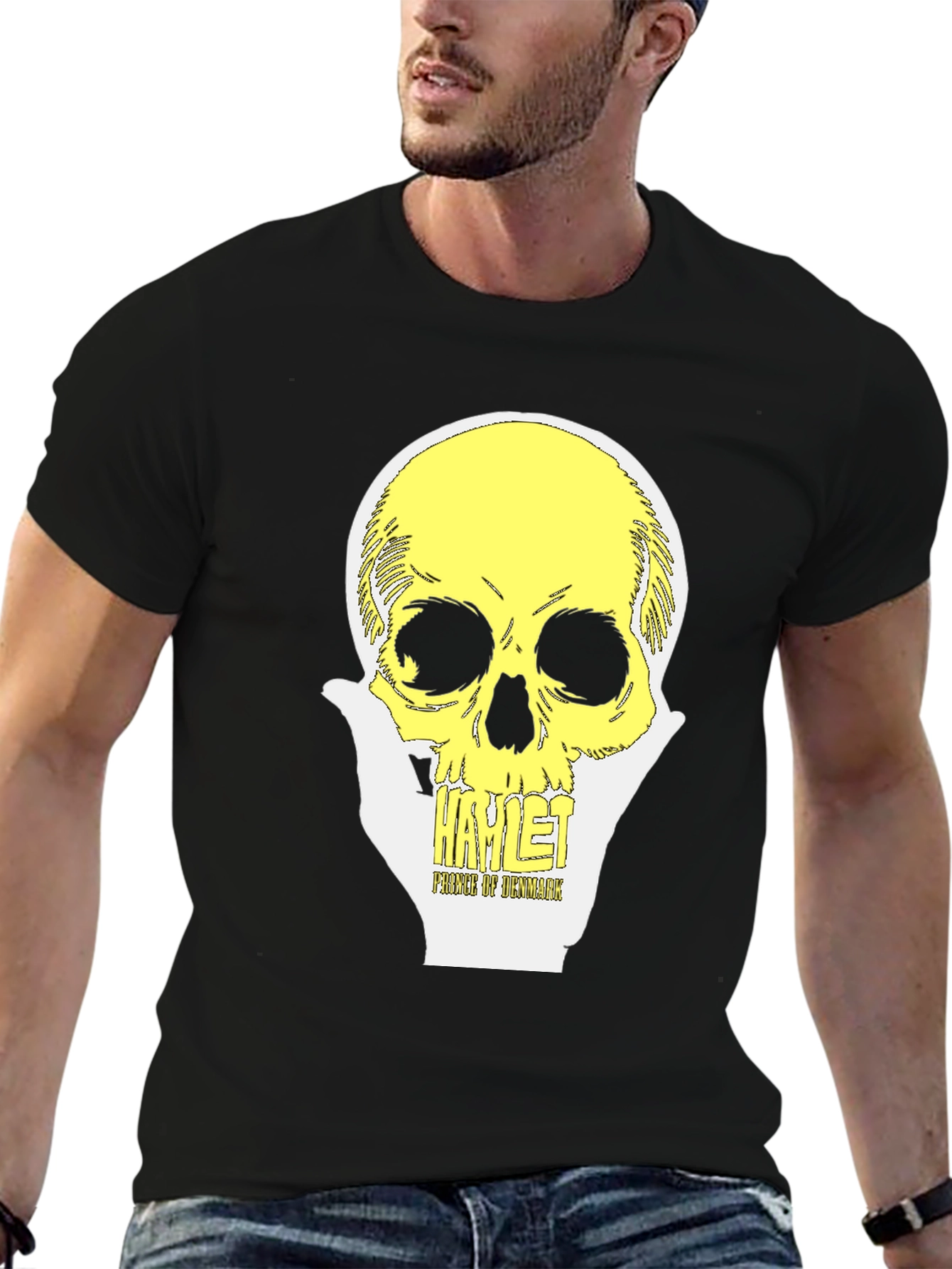 Hamlet Prince of Denmark Skull Graphic Tee