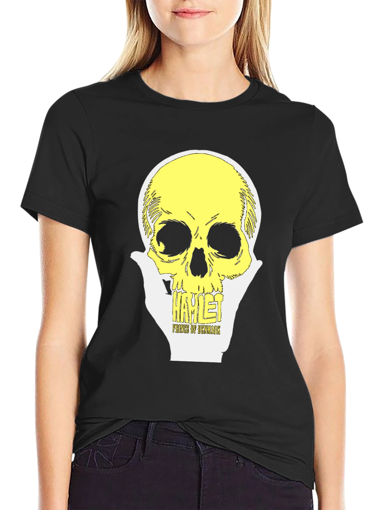 Hamlet Prince of Denmark Skull Graphic Tee