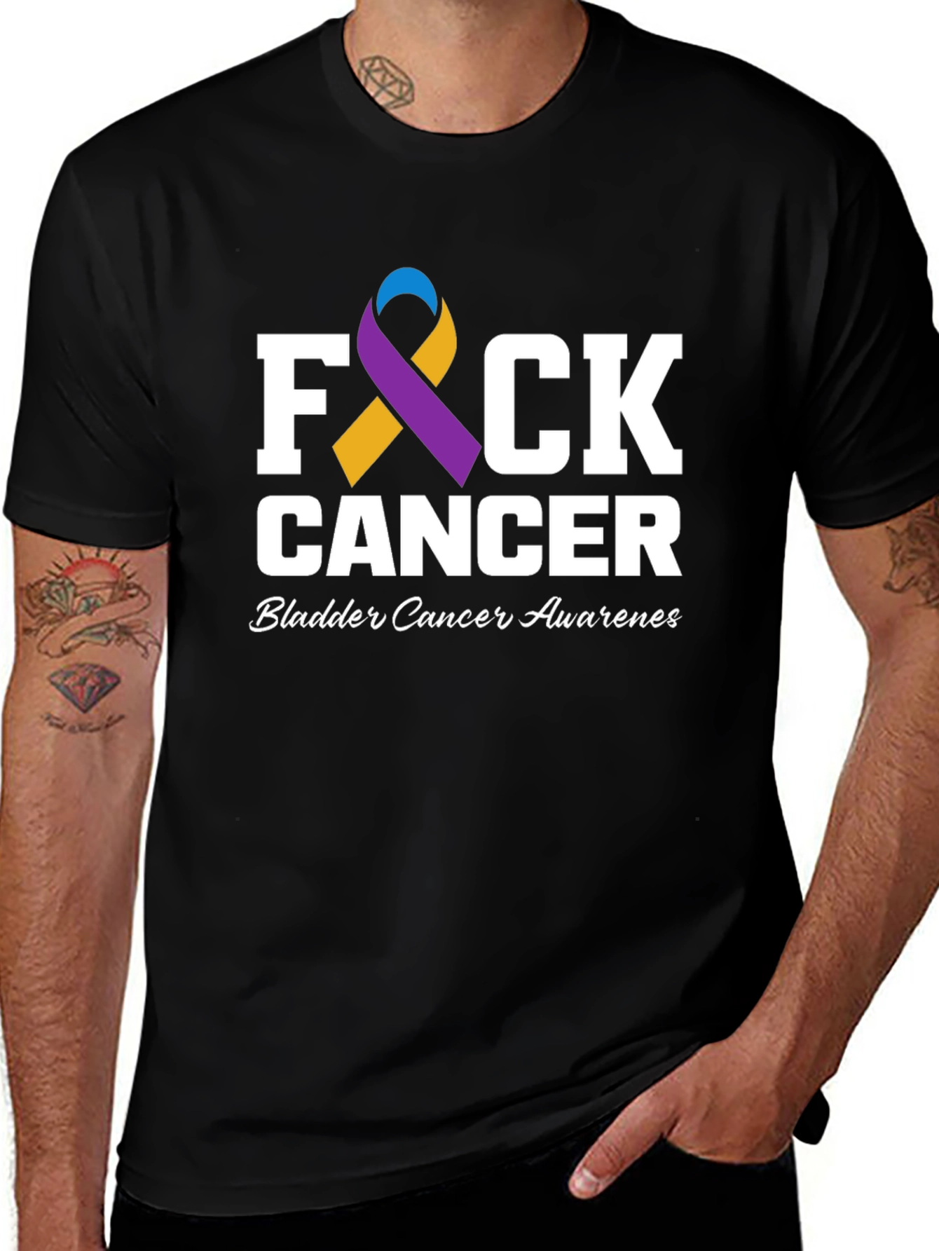 F Cancer Bladder Cancer Awareness T-Shirt