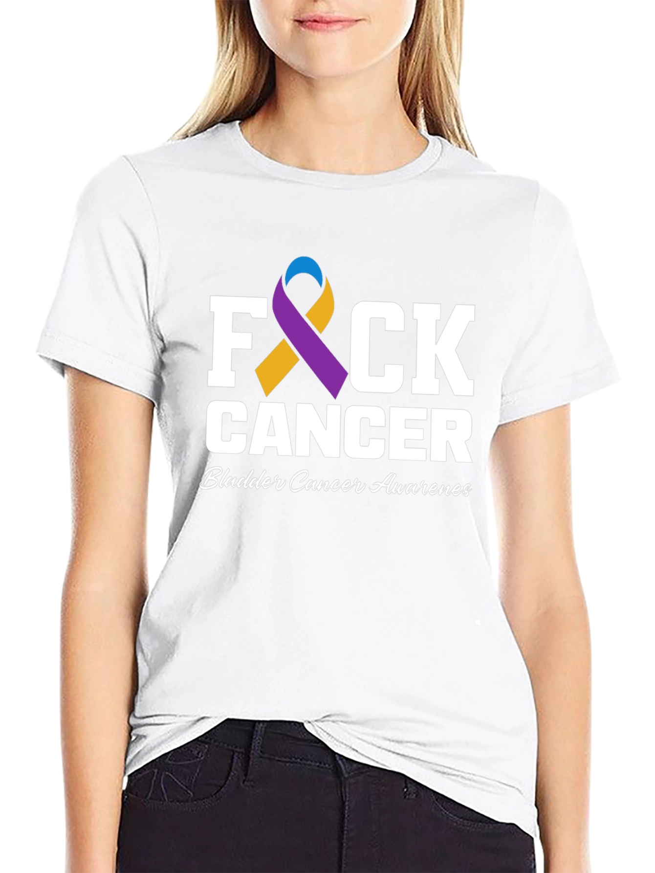 F Cancer Bladder Cancer Awareness T-Shirt