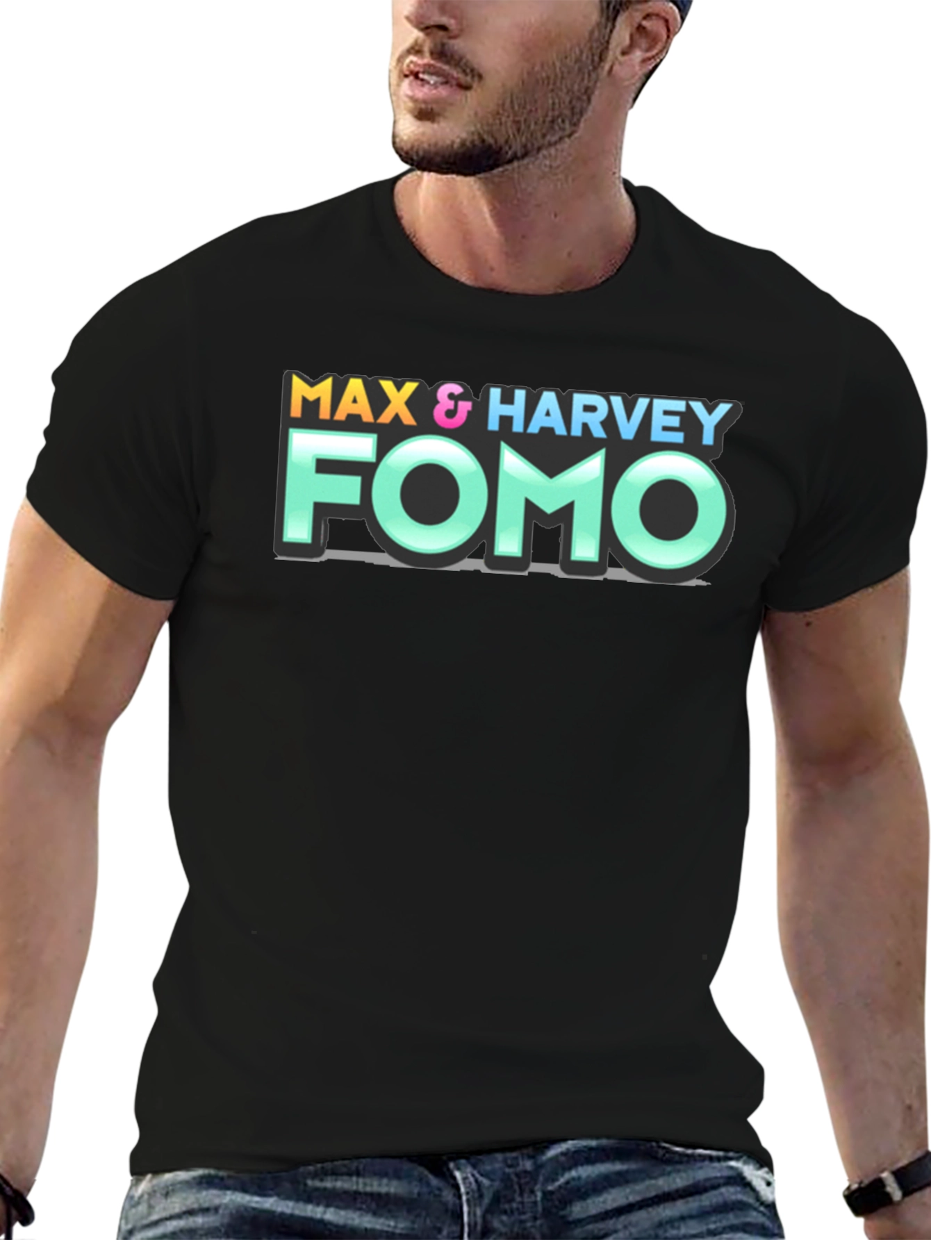Max & Harvey FOMO Black T-Shirt