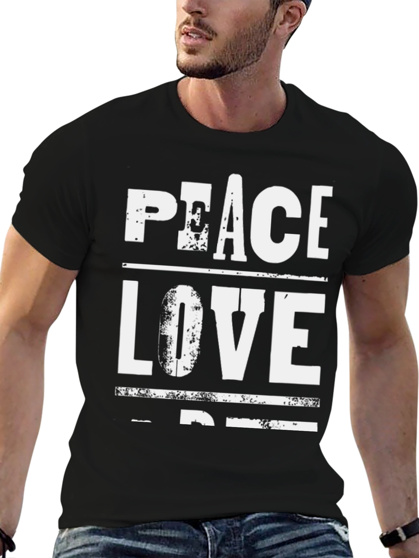 Peace Love Be T-Shirt | Soft Cotton Blend Tee