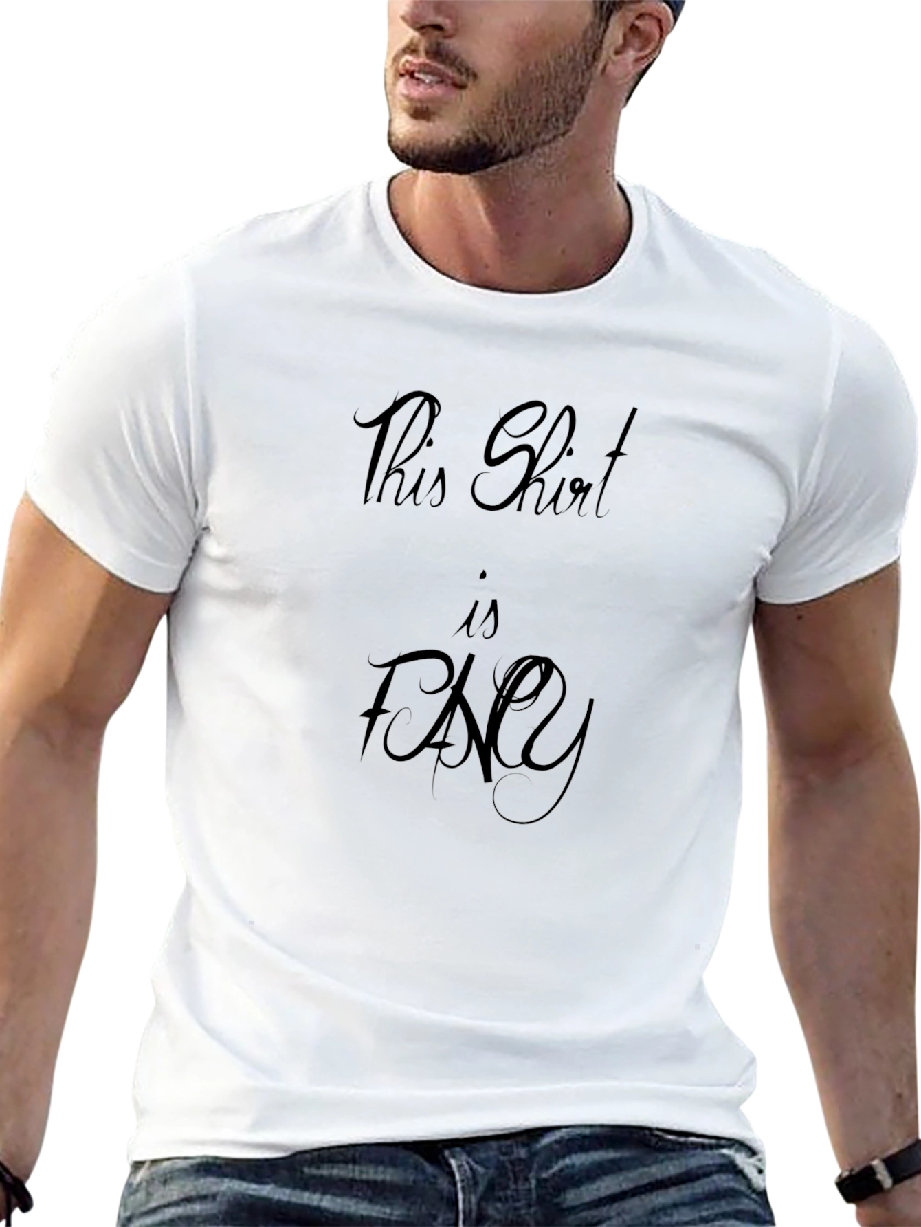 Stylish This Shirt is Fancy Black T-Shirt