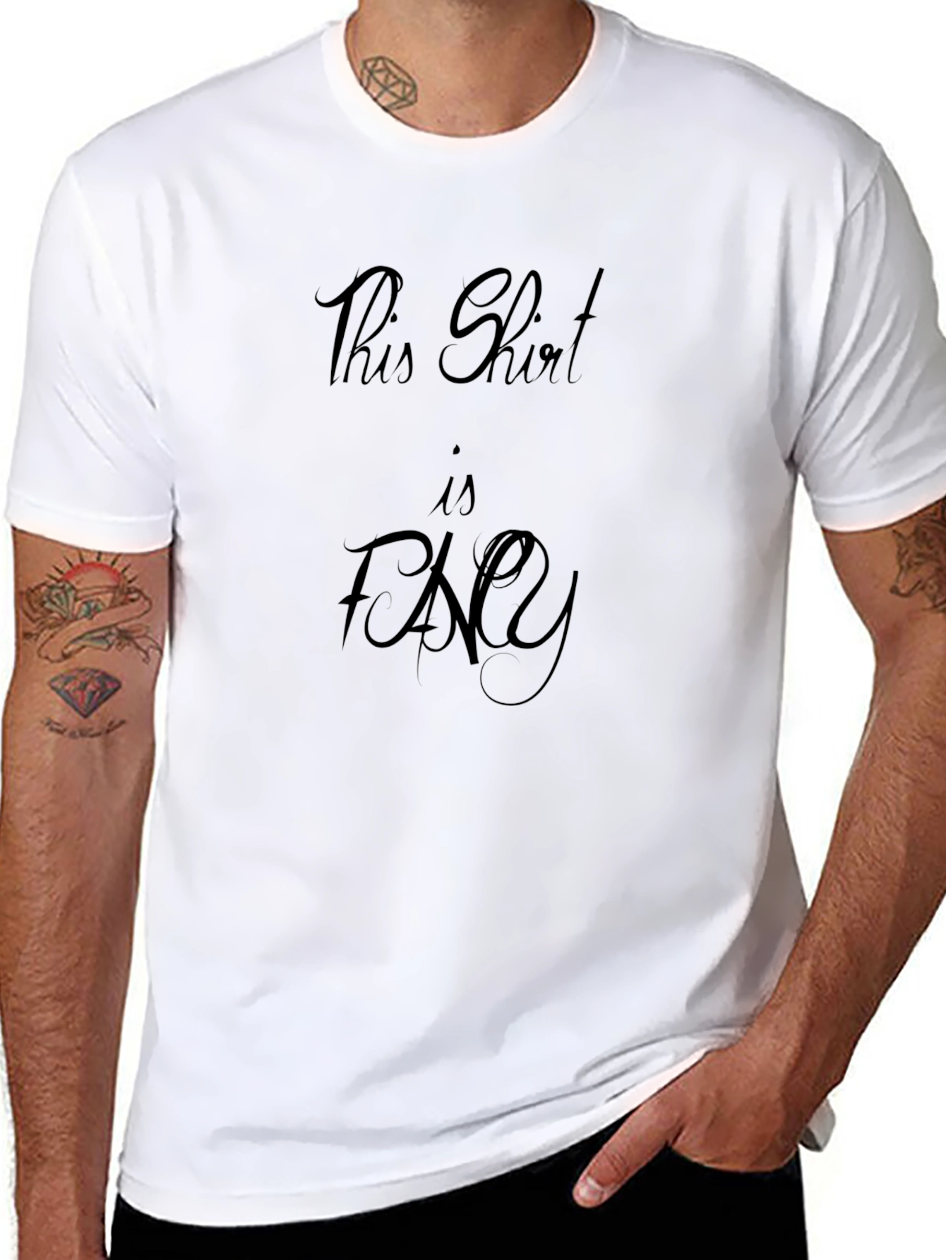 Stylish This Shirt is Fancy Black T-Shirt