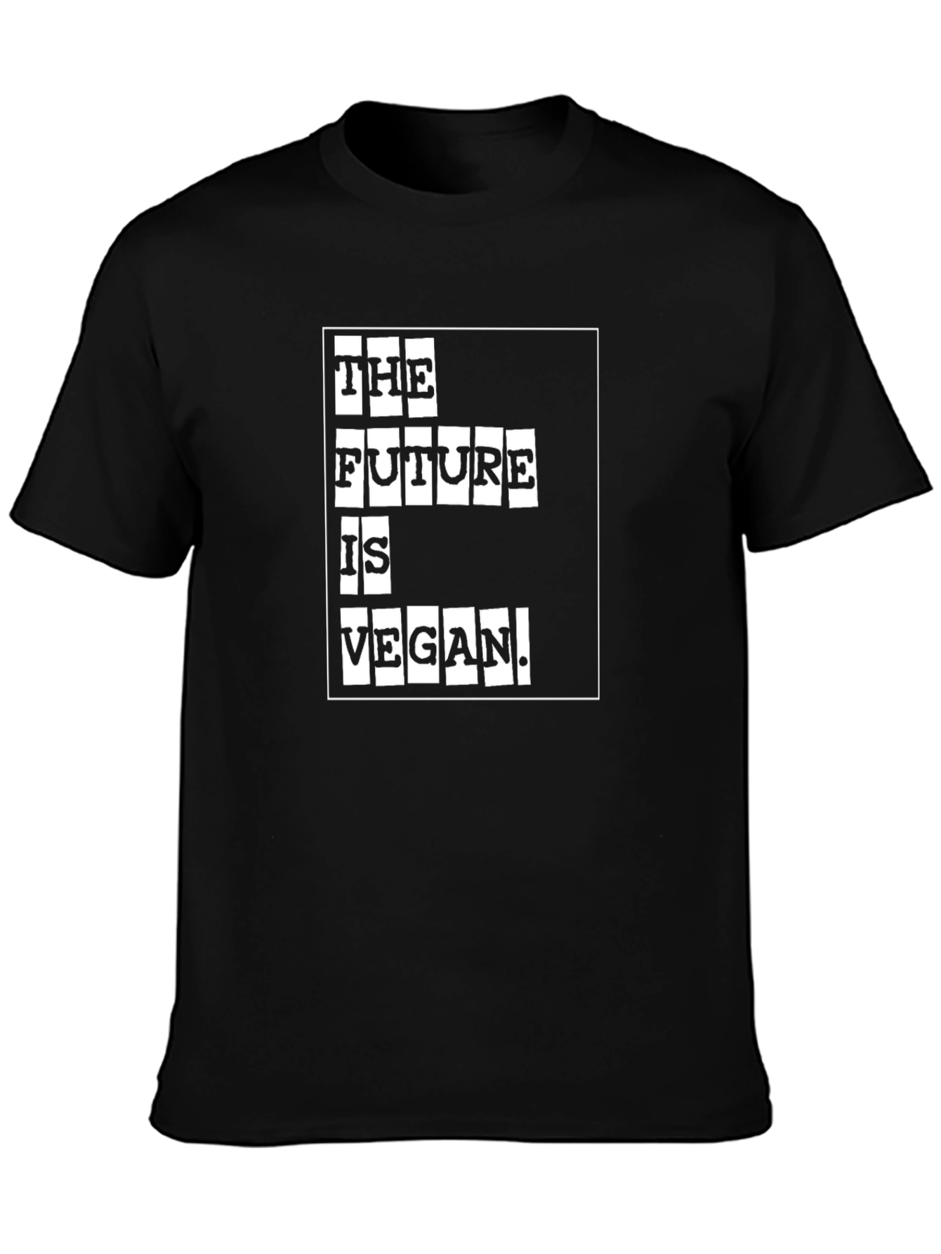 The Future is Vegan Graphic Tee - Black