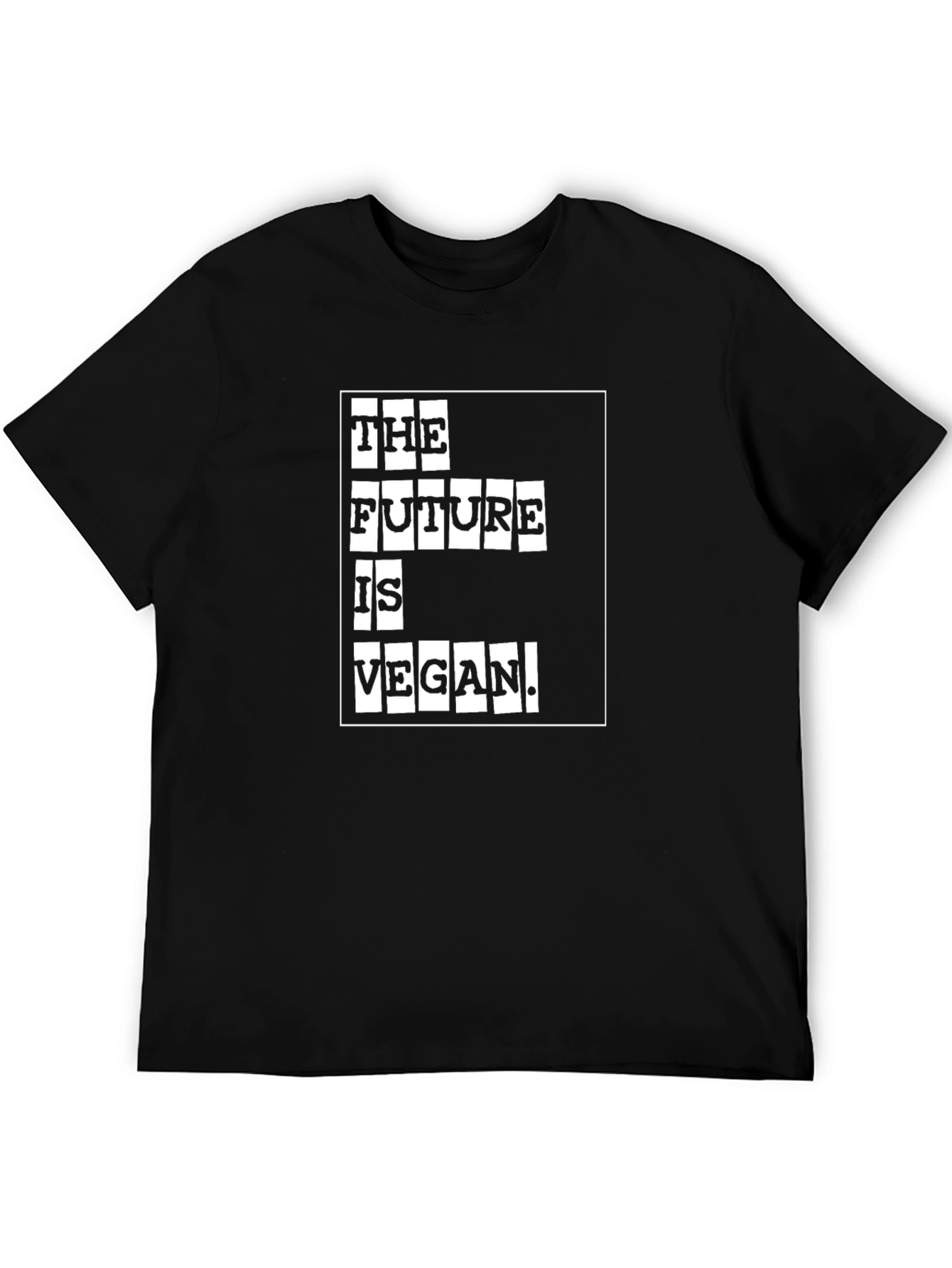 The Future is Vegan Graphic Tee - Black