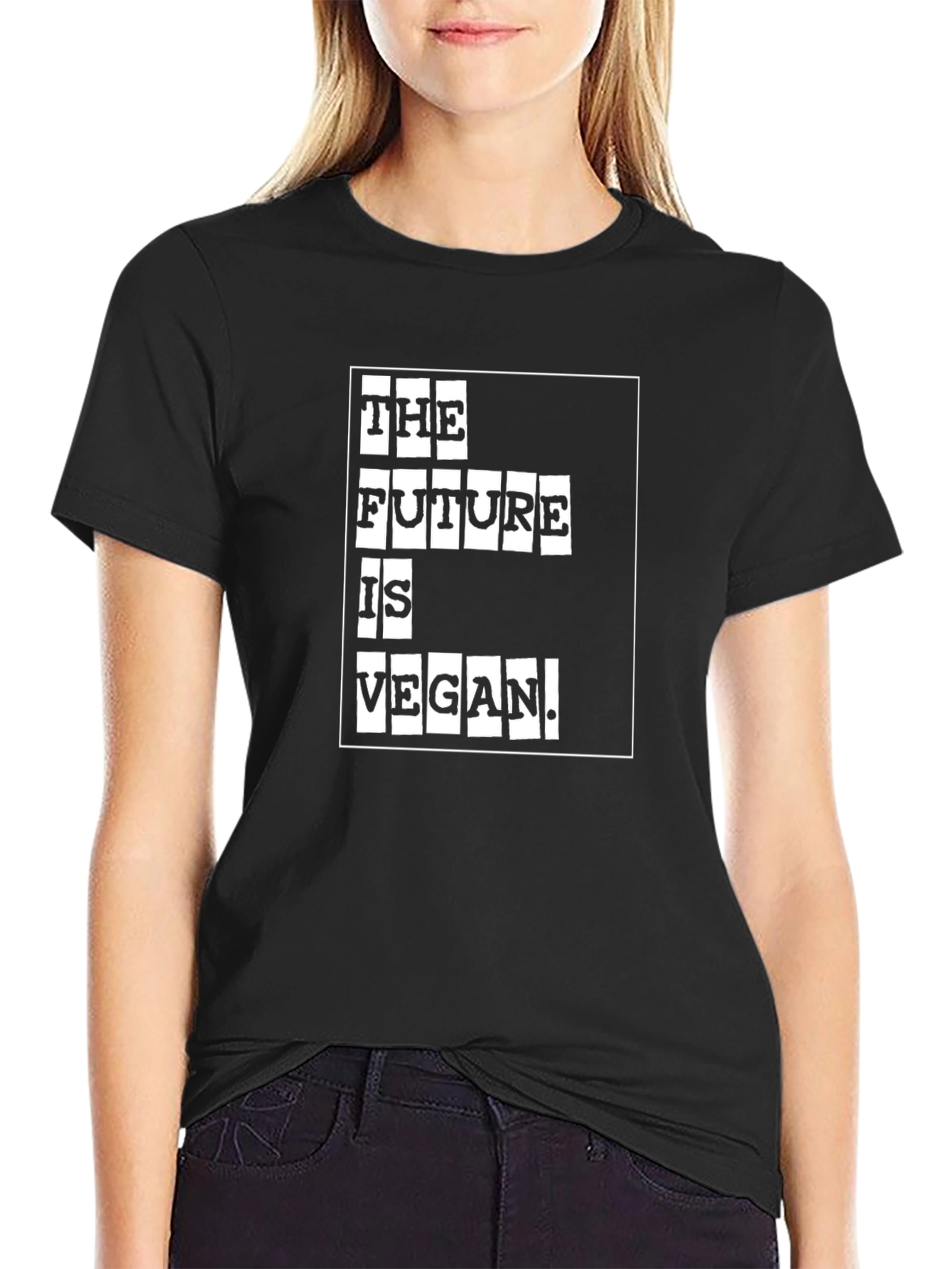 The Future is Vegan Graphic Tee - Black