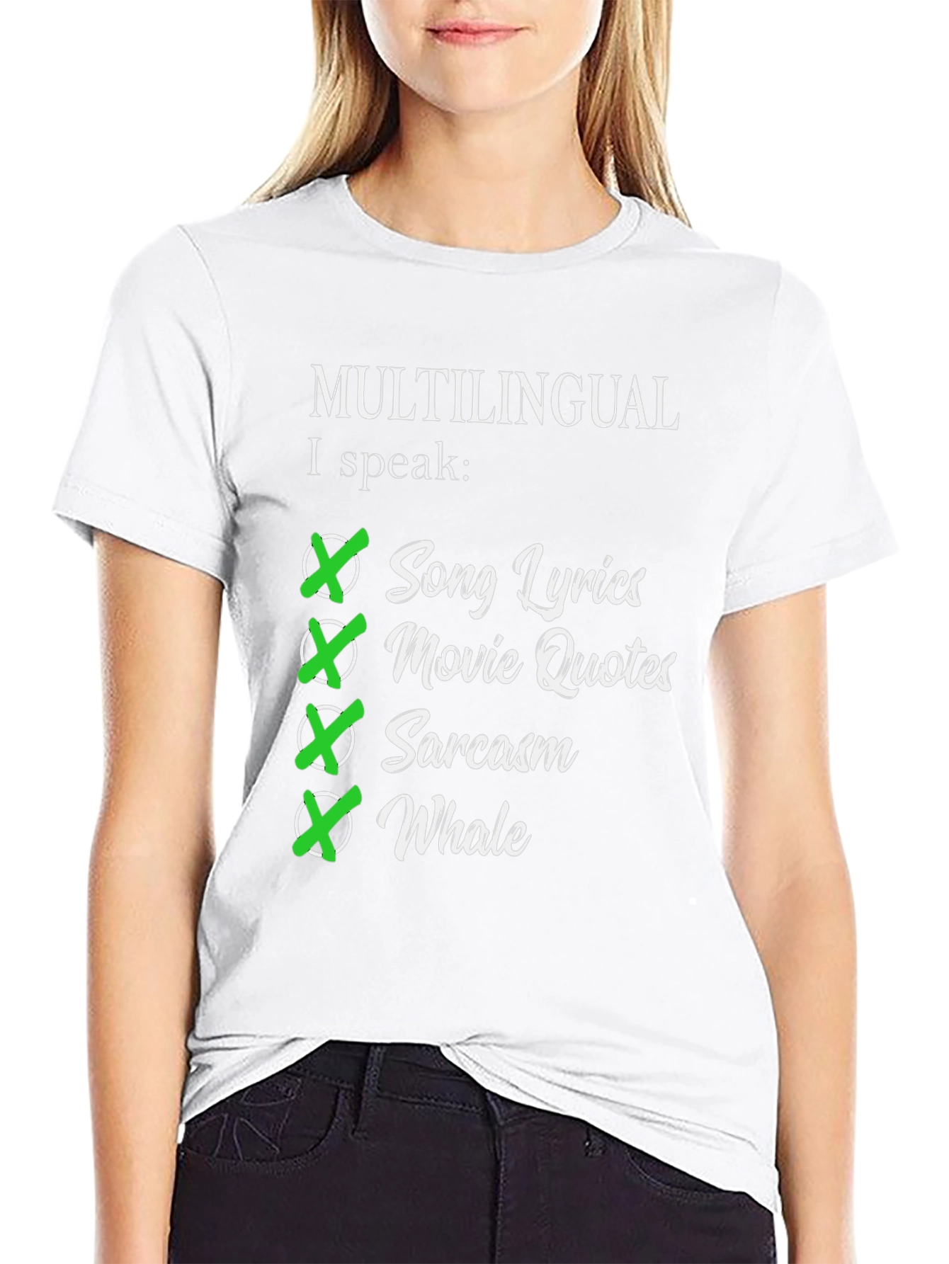 Multilingual I Speak Song Lyrics T-Shirt