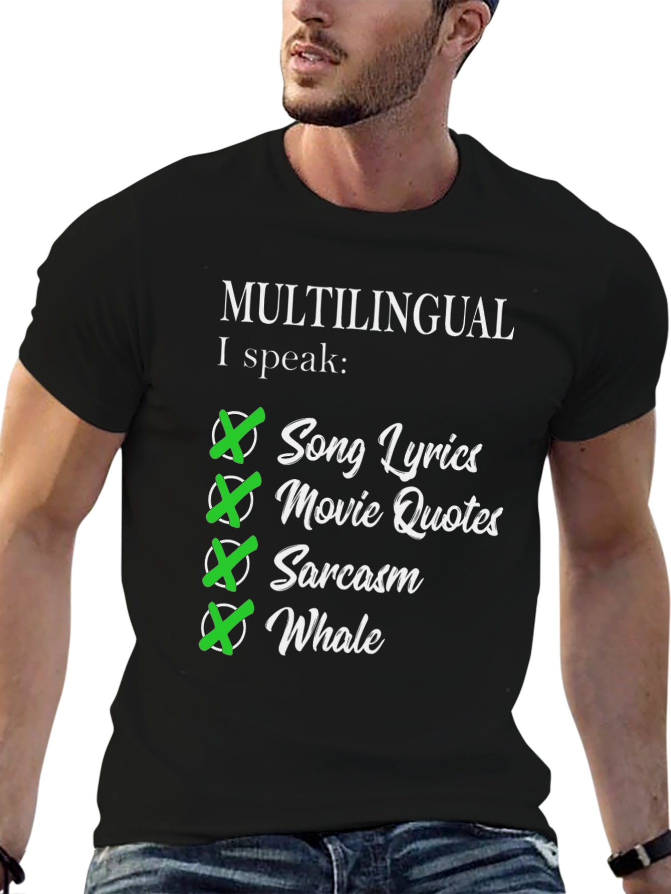 Multilingual I Speak Song Lyrics T-Shirt