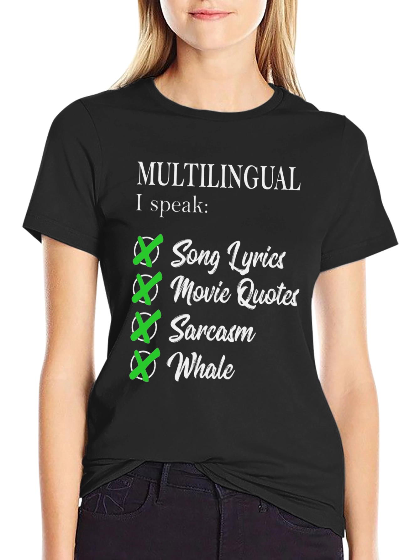 Multilingual I Speak Song Lyrics T-Shirt