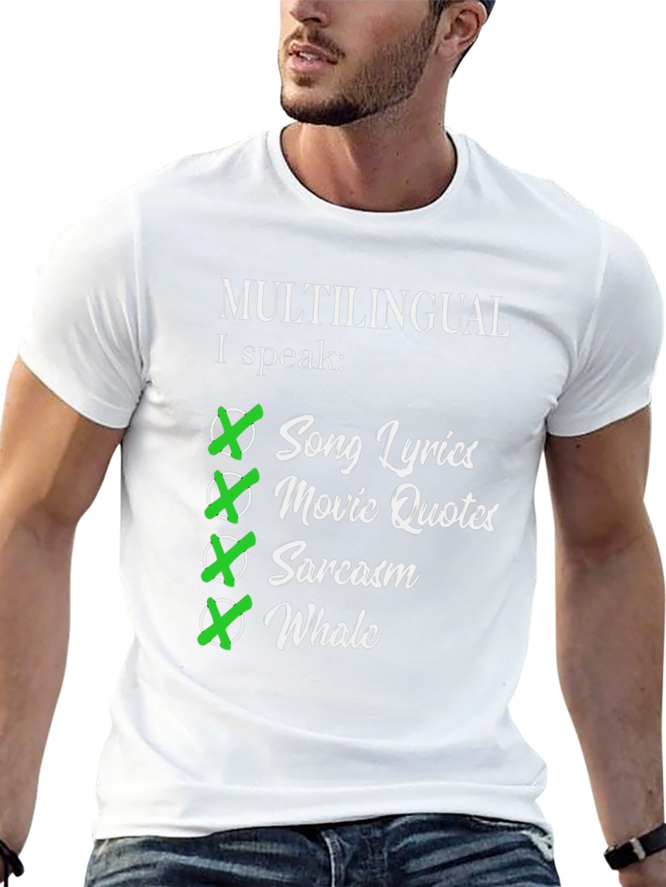 Multilingual I Speak Song Lyrics T-Shirt
