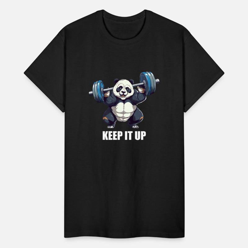 Keep It Up, Panda Lifting Weights Fitness and