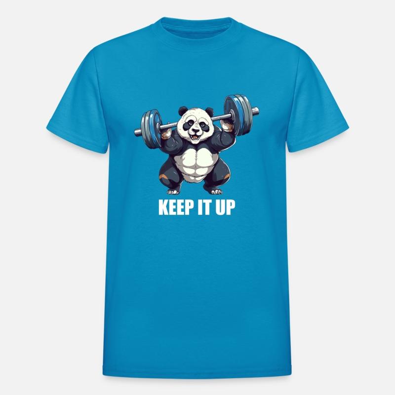 Keep It Up, Panda Lifting Weights Fitness and