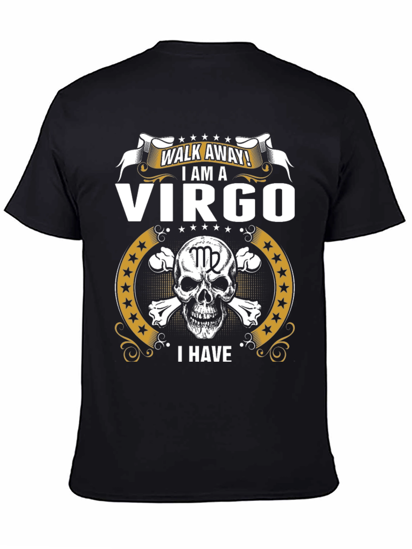 Virgo Skull T-Shirt - Zodiac Pride!