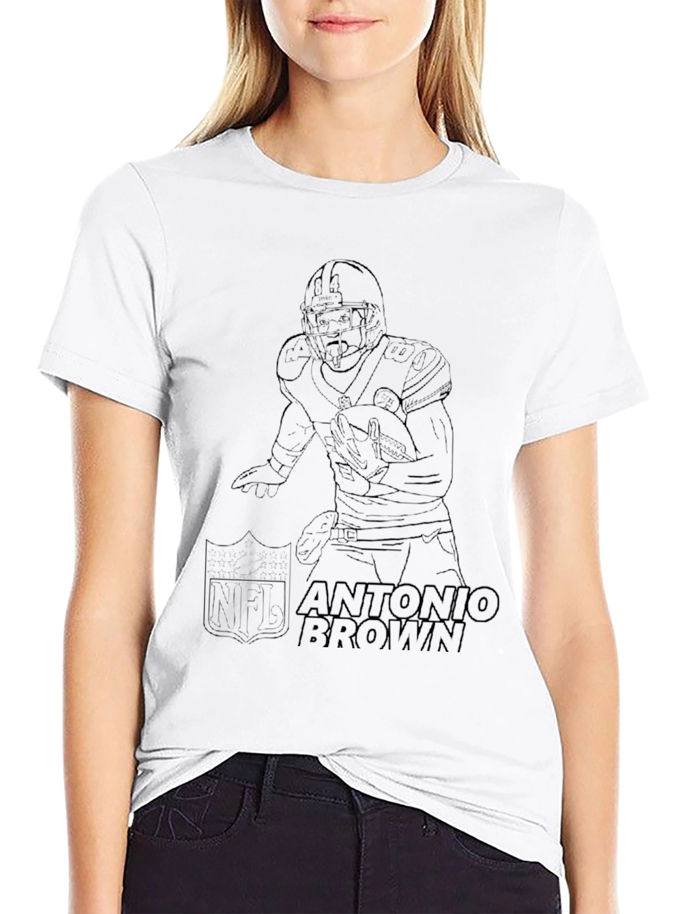 Antonio Brown Football Graphic T-Shirt
