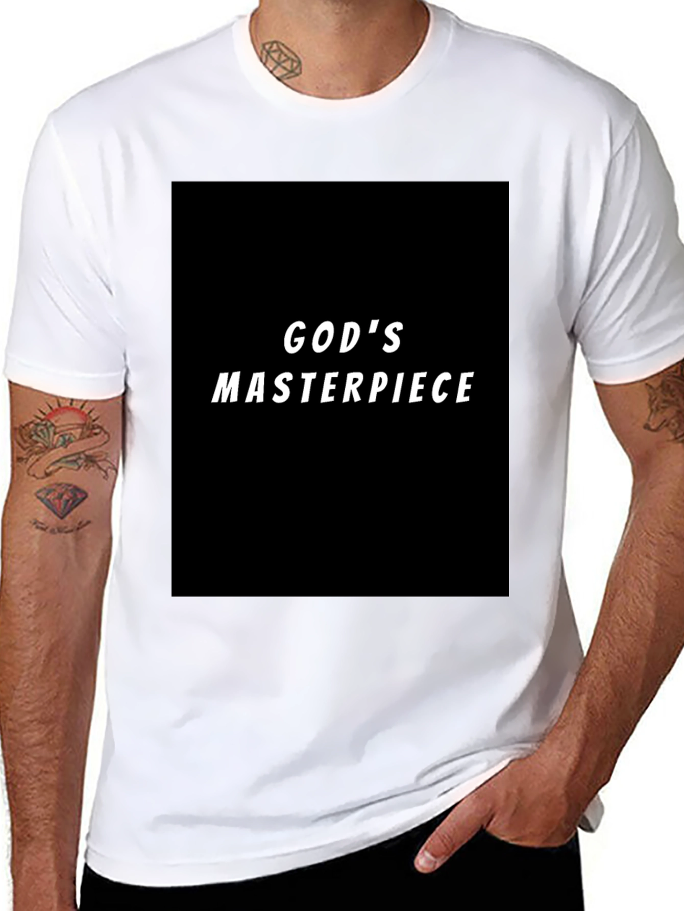 Gods Masterpiece Black Graphic Tee