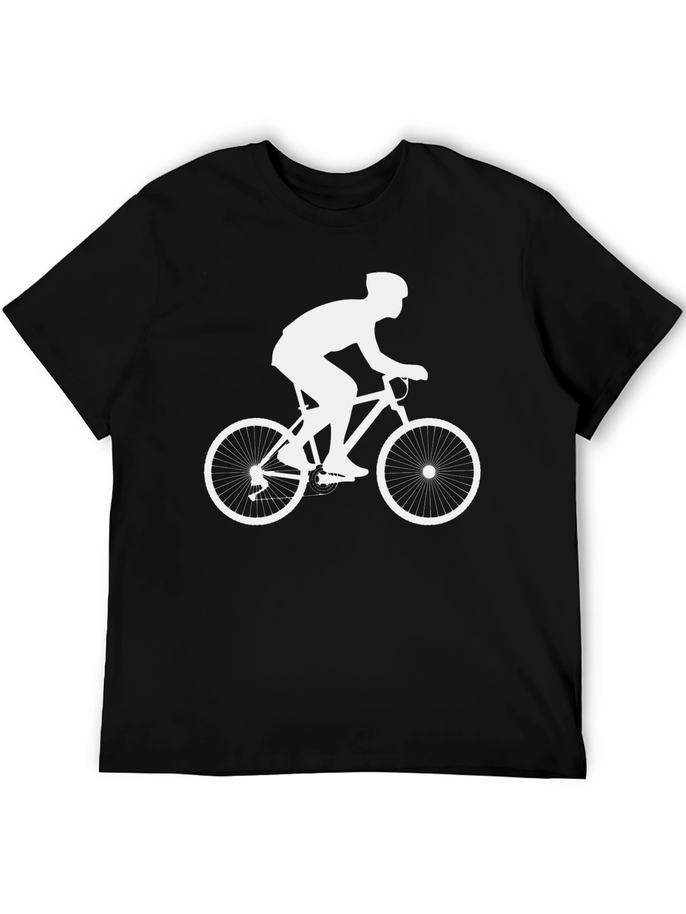Cyclist Graphic T-Shirt - Black Cotton Tee