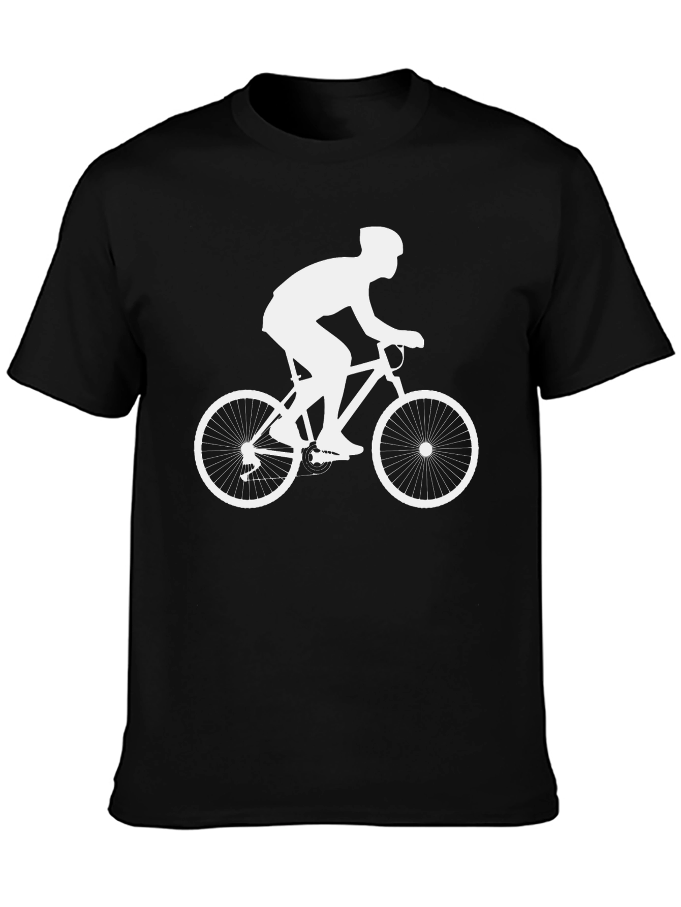 Cyclist Graphic T-Shirt - Black Cotton Tee