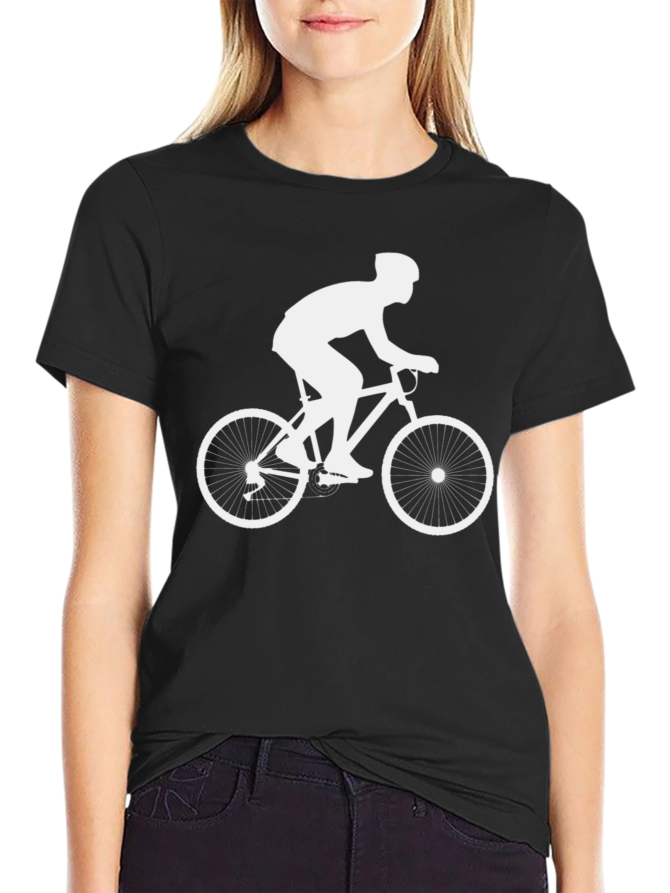 Cyclist Graphic T-Shirt - Black Cotton Tee