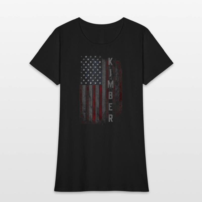 Kimber Family American Flag T shirt