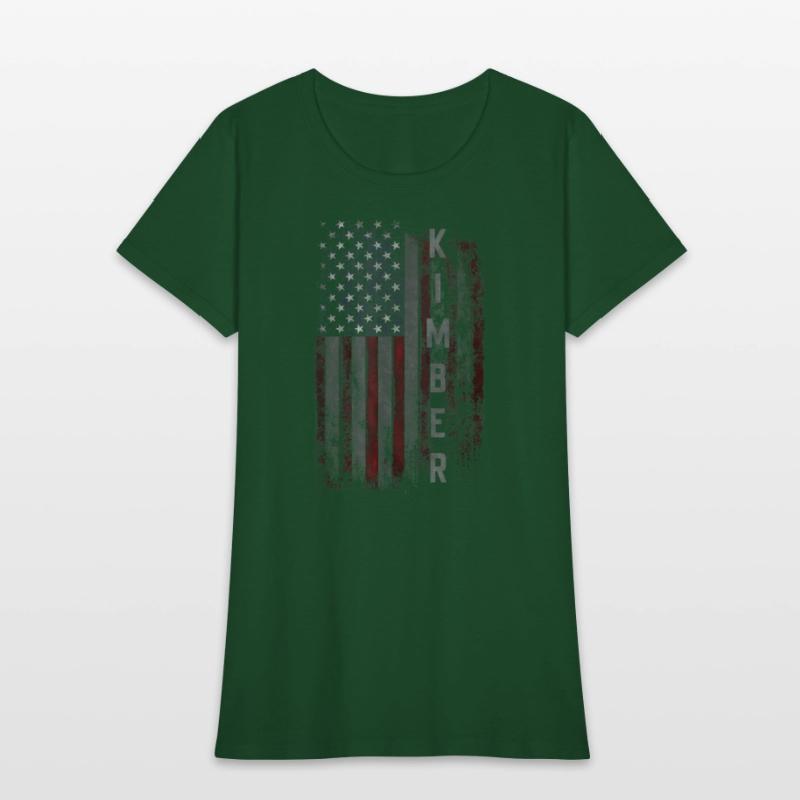 Kimber Family American Flag T shirt