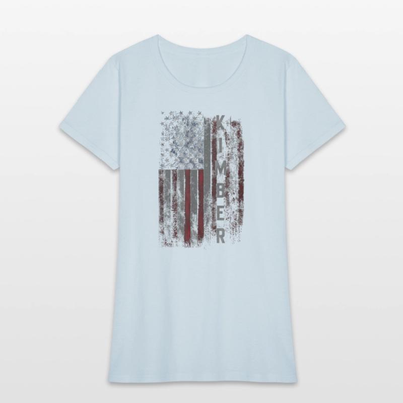 Kimber Family American Flag T shirt
