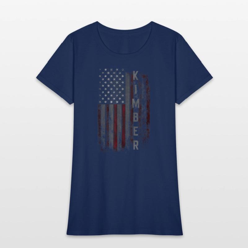 Kimber Family American Flag T shirt