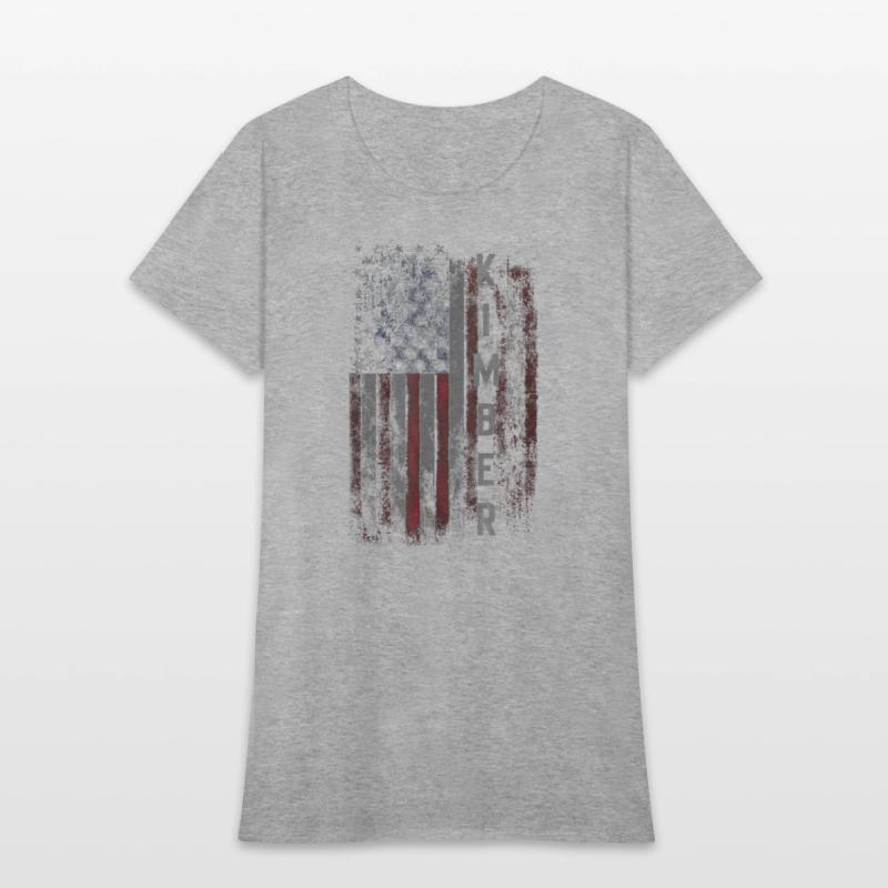 Kimber Family American Flag T shirt