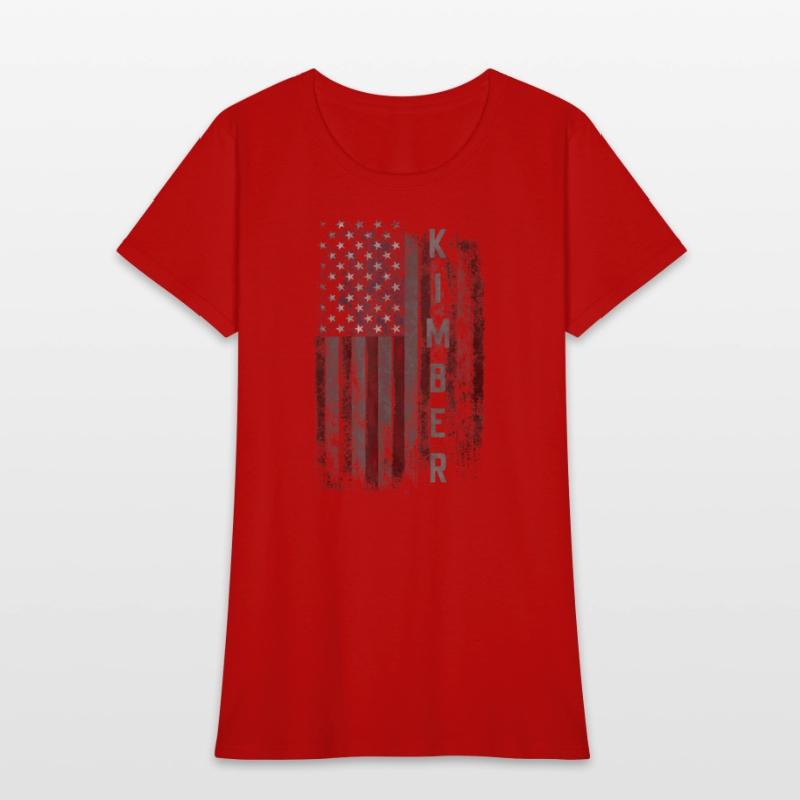 Kimber Family American Flag T shirt
